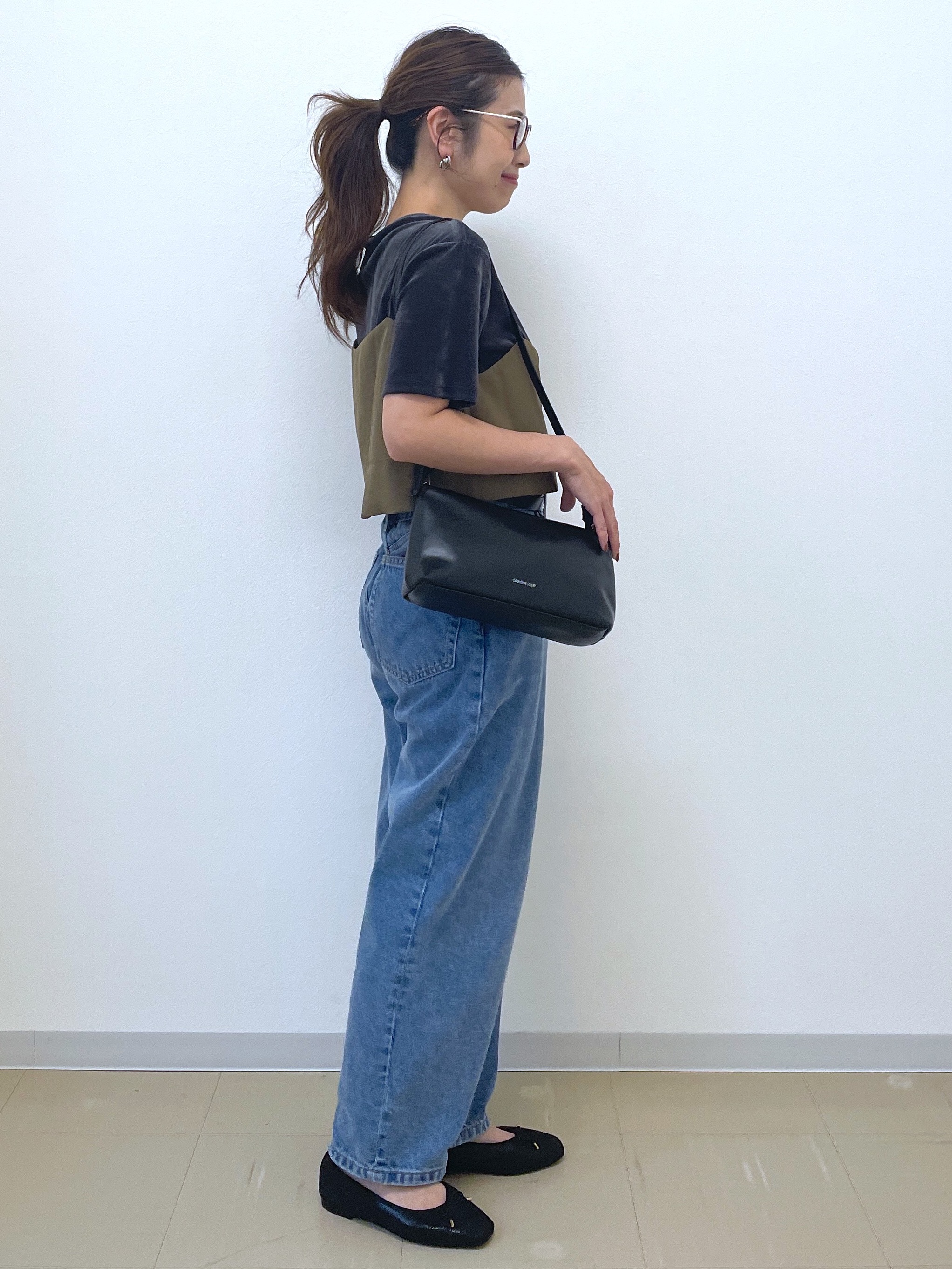Akiさんの「OPAQUE.CLIP｜フロッキーチュールカットソー【洗濯機OK】」を使ったコーディネート
