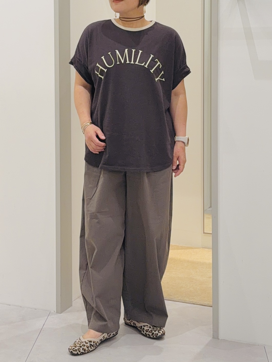 タナさんの「THE SHOP TK｜リンガーロゴTシャツ」を使ったコーディネート