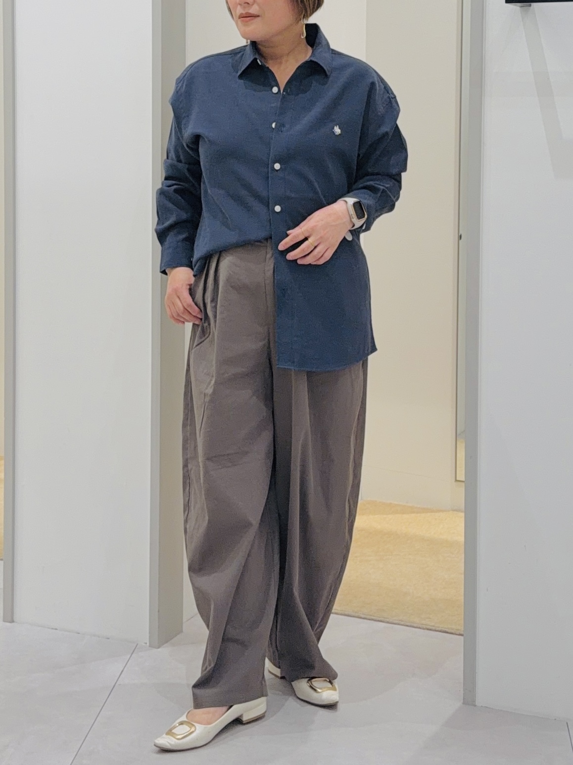 タナさんの「THE SHOP TK｜POLO BCS/アソート長袖シャツ」を使ったコーディネート