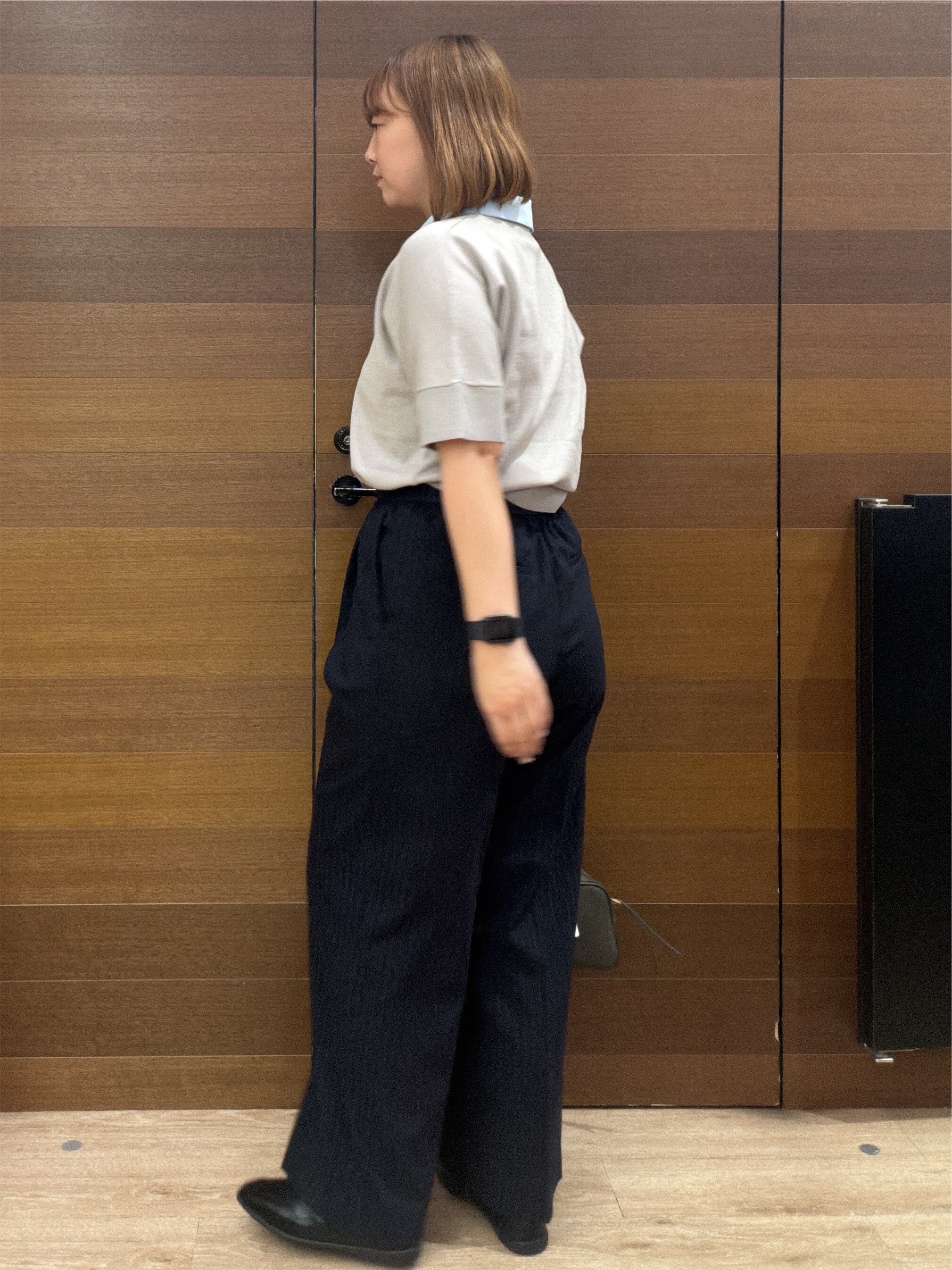 yumeさんの「OPAQUE.CLIP｜2WAY衿ドッキングニット《洗濯機OK》」を使ったコーディネート