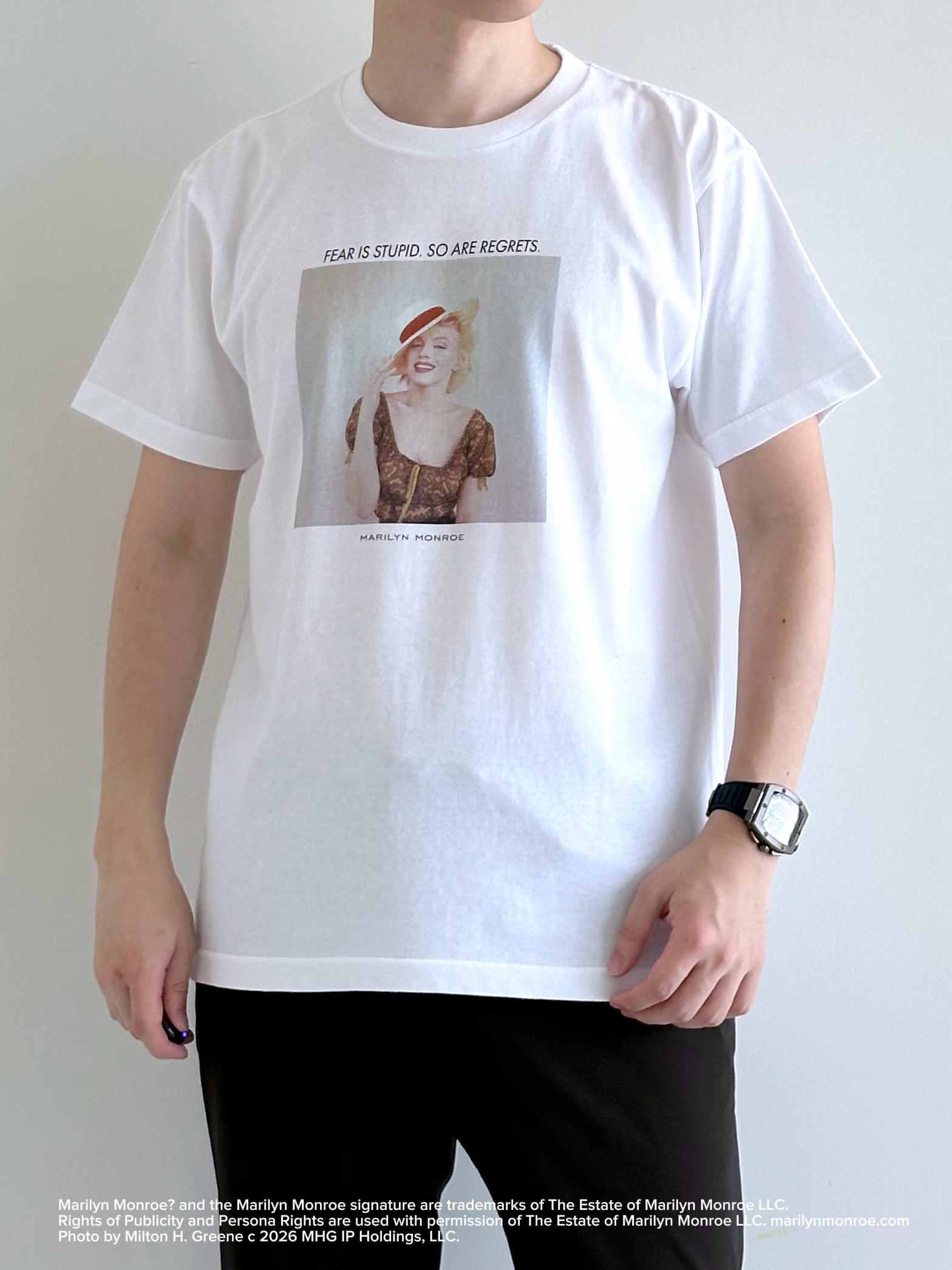 イッシーさんの「TAKEO KIKUCHI｜【別注】マリリン・モンロー/フォトTシャツ」を使ったコーディネート