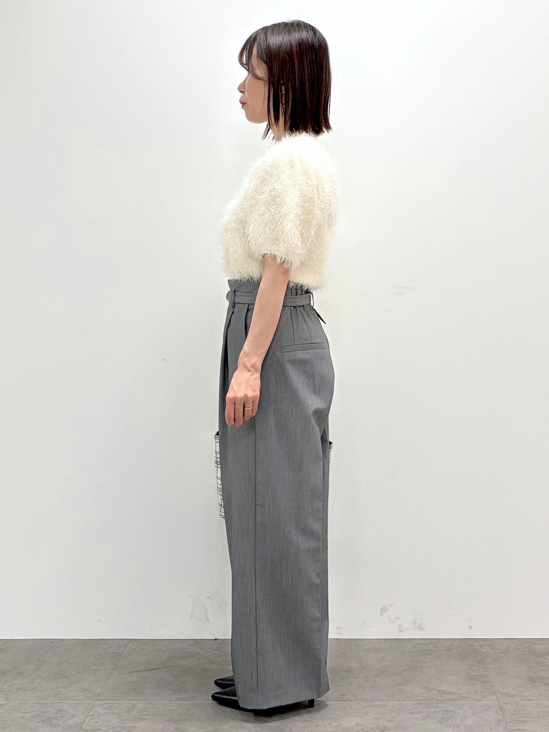 kozuさんの「index｜ふわふわフェザーコンパクトニット【洗濯機OK】」を使ったコーディネート
