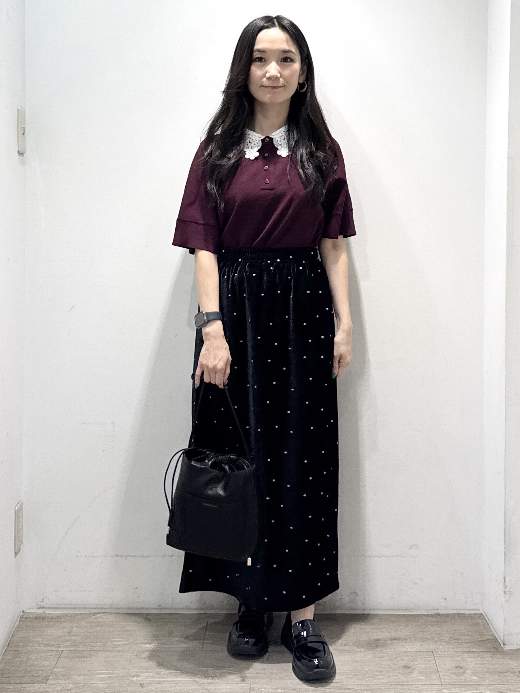 yuicciさんの「OPAQUE.CLIP｜2WAY衿ドッキングニット《洗濯機OK》」を使ったコーディネート