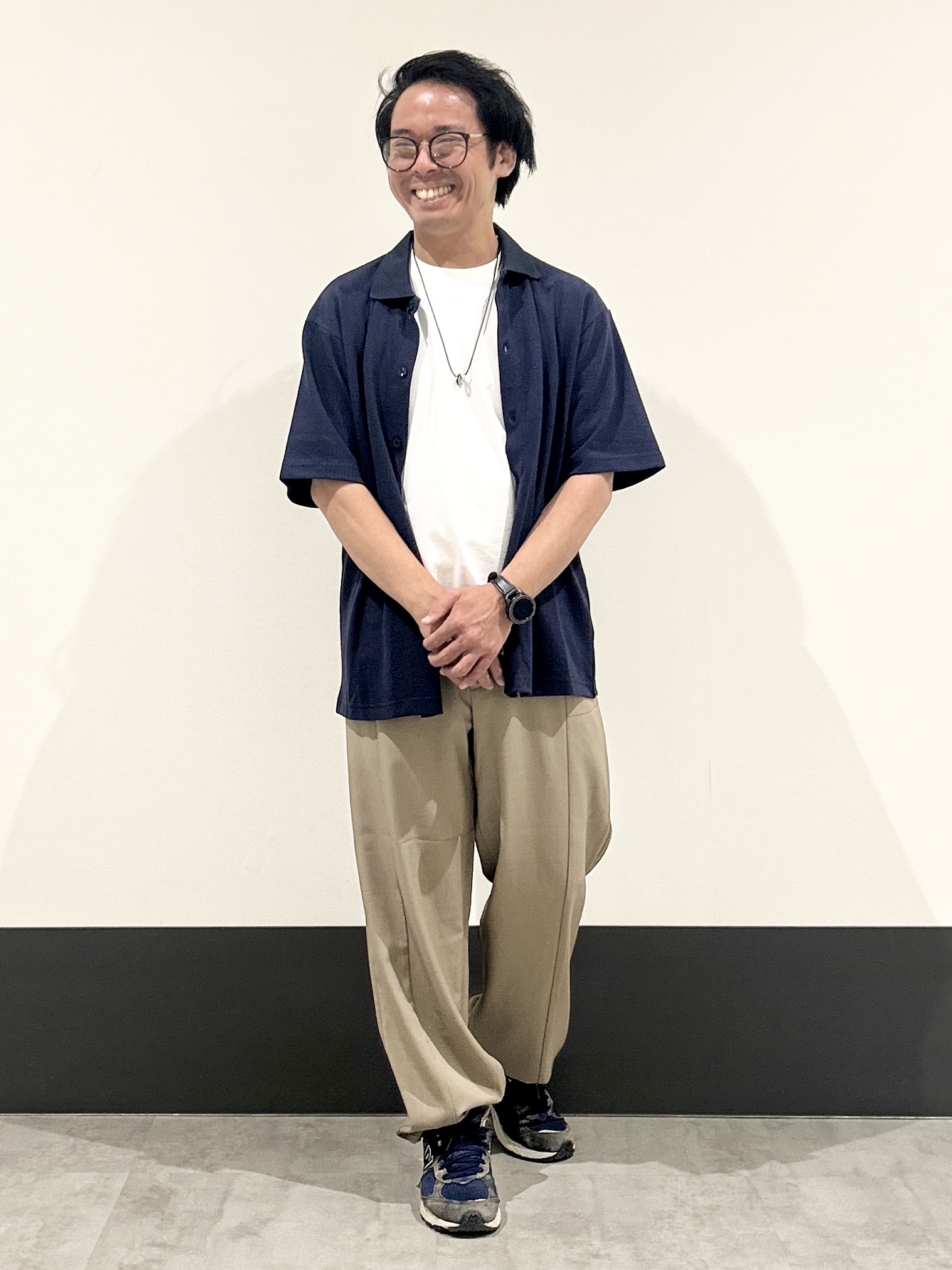 KENJI Iさんの「THE SHOP TK｜【半袖シャツ＋インナー セットアイテム】カノコ半袖シャツ＆半袖Tシャツ」を使ったコーディネート
