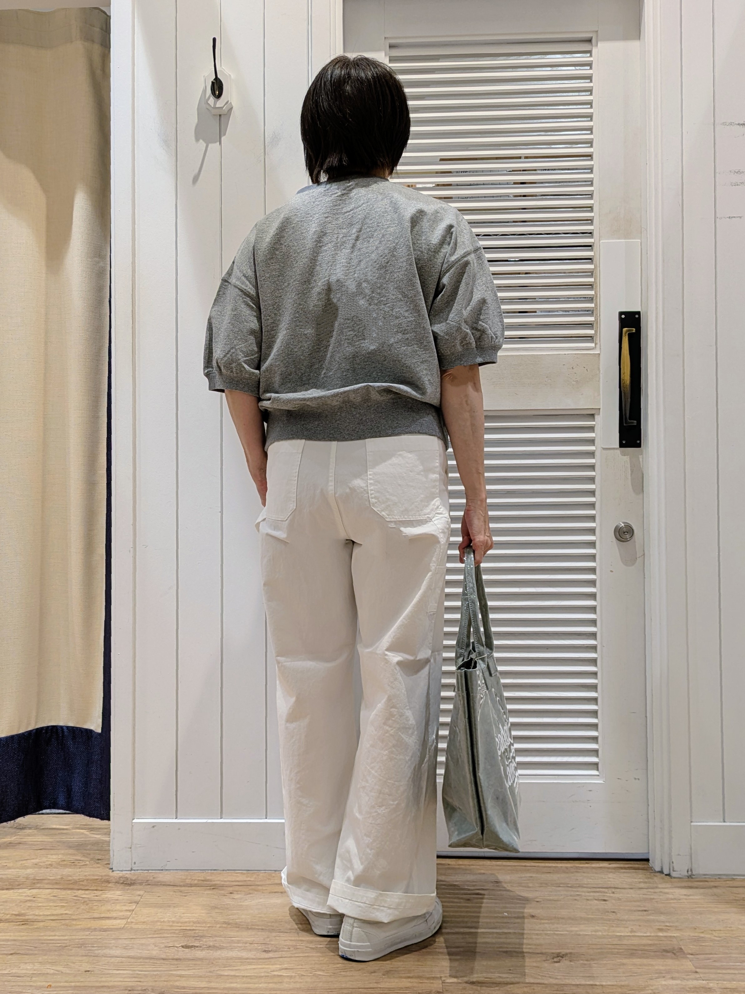 Asaさんの「Dessin｜ハーフスリーブロゴプルオーバー」を使ったコーディネート