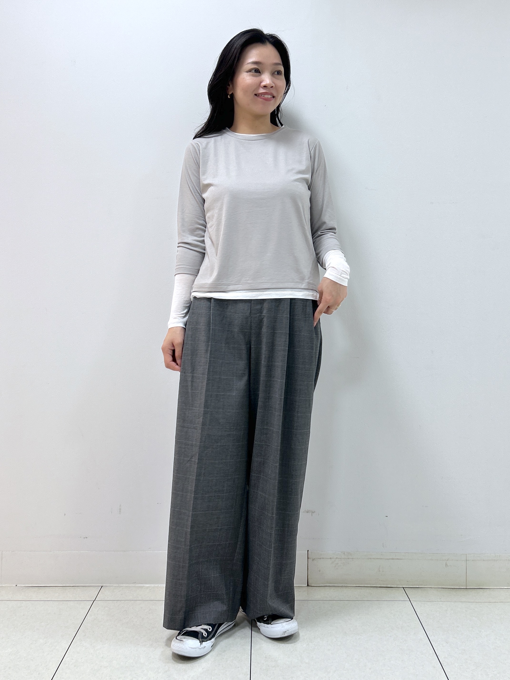 Kaiさんの「Dessin｜【調温機能】シアーリブプルオーバー」を使ったコーディネート