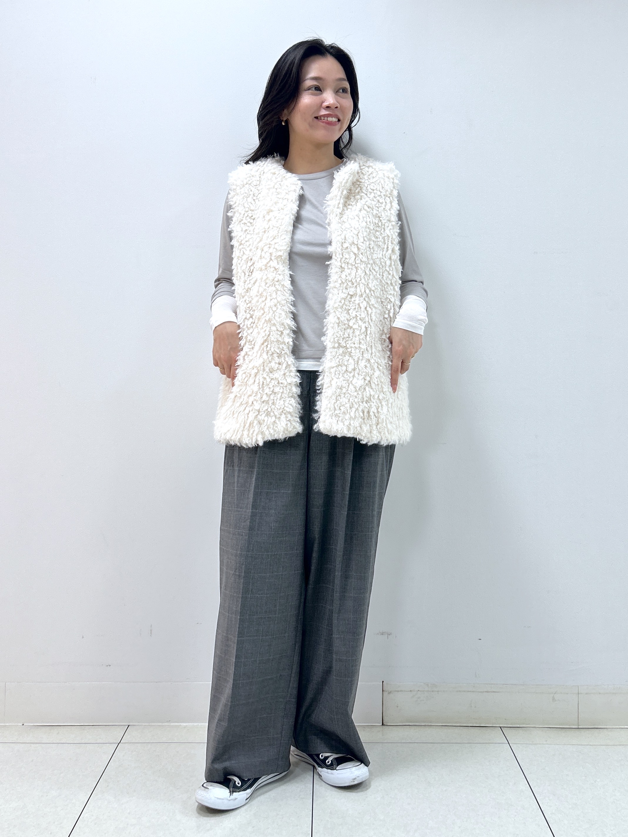 Kaiさんの「Dessin｜【調温機能】シアーリブプルオーバー」を使ったコーディネート