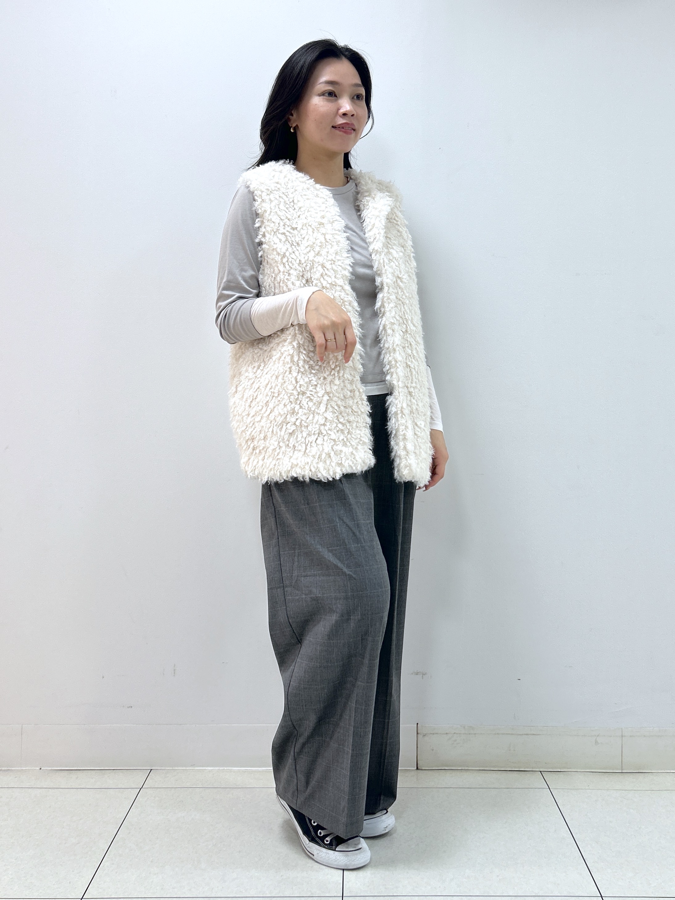 Kaiさんの「Dessin｜【調温機能】シアーリブプルオーバー」を使ったコーディネート