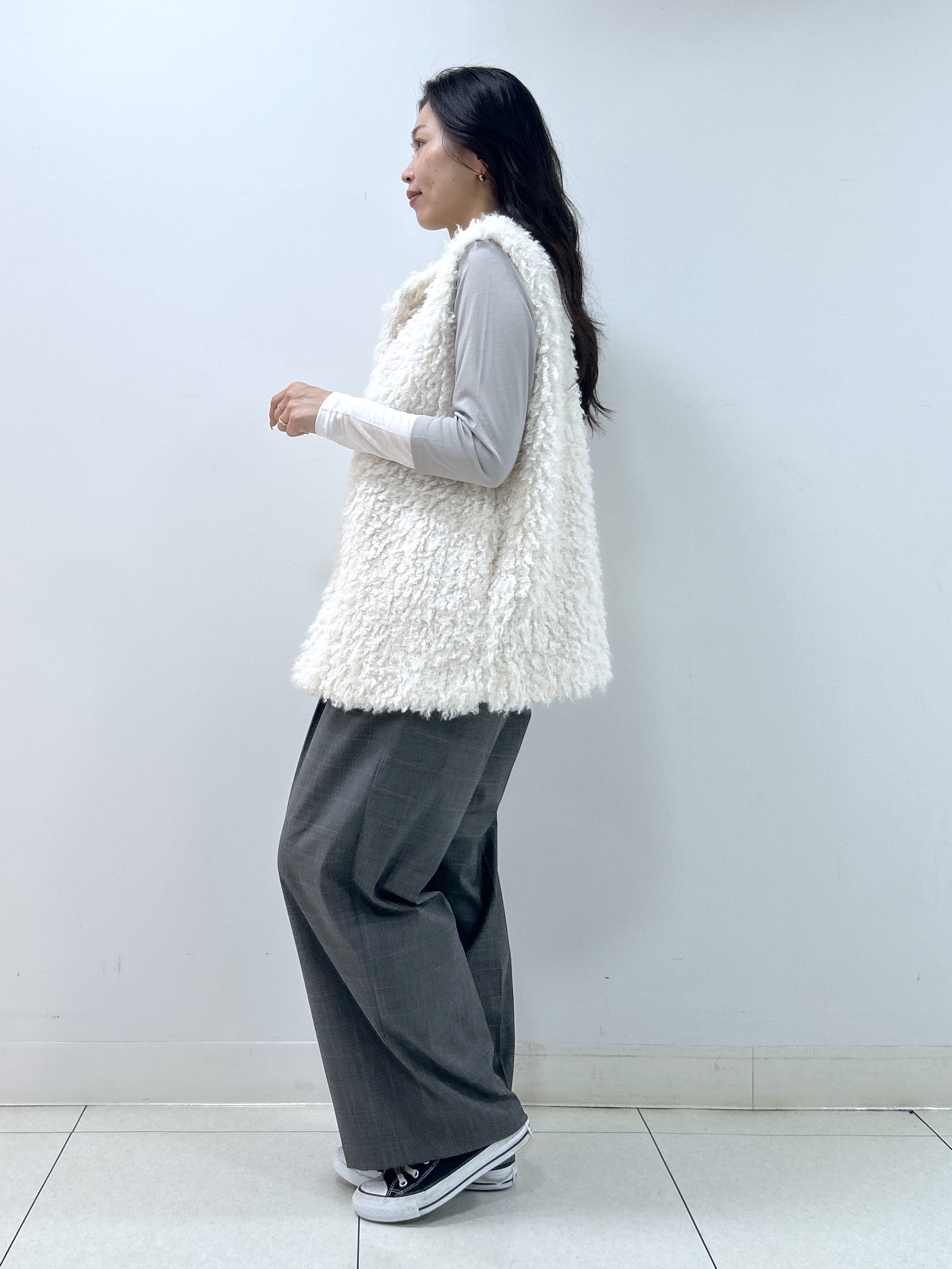 Kaiさんの「Dessin｜【調温機能】シアーリブプルオーバー」を使ったコーディネート