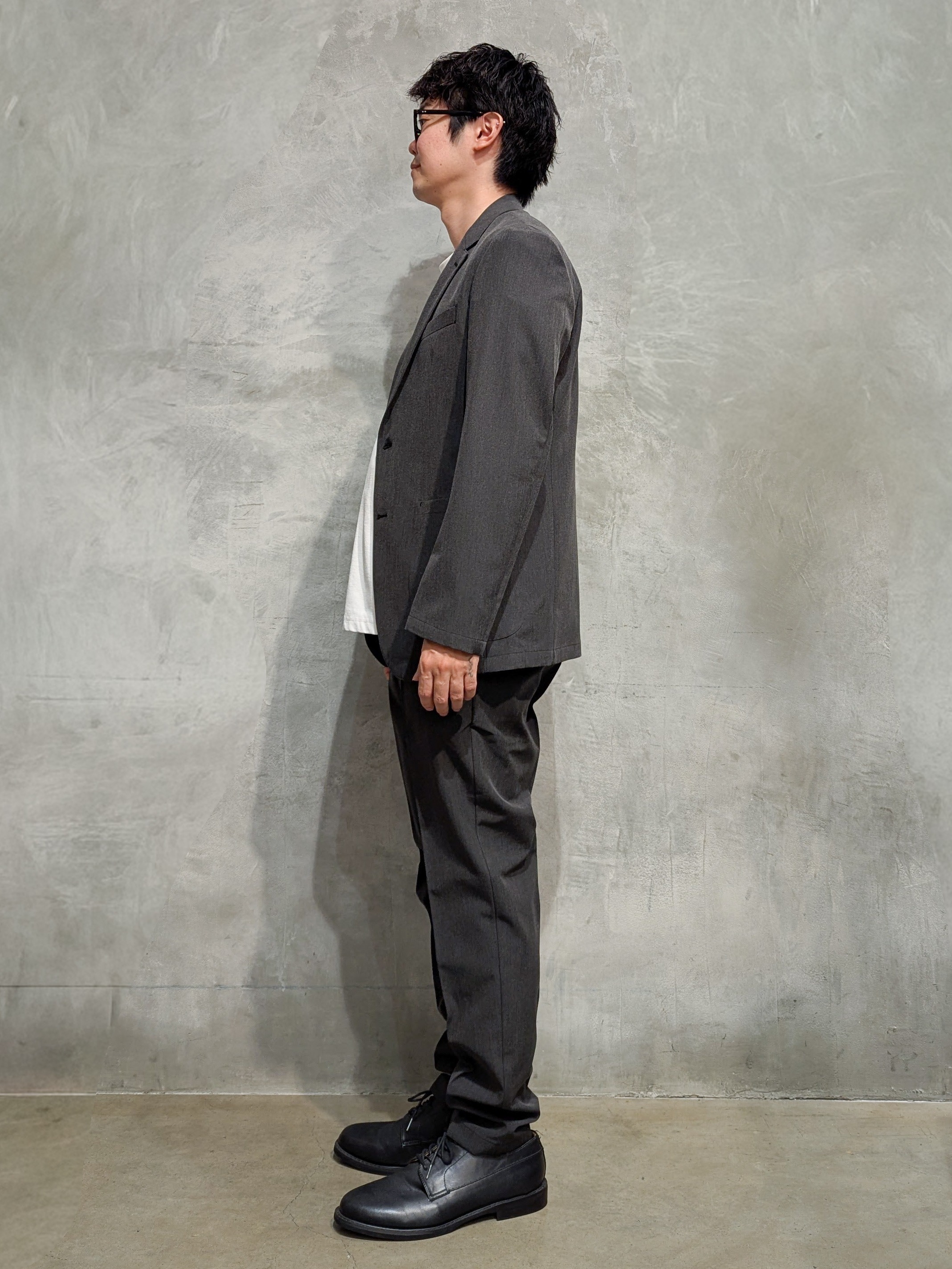 daiさんの「THE SHOP TK｜【ストレッチ／洗濯機OK／セットアップ可】デニムライク ジャケット」を使ったコーディネート