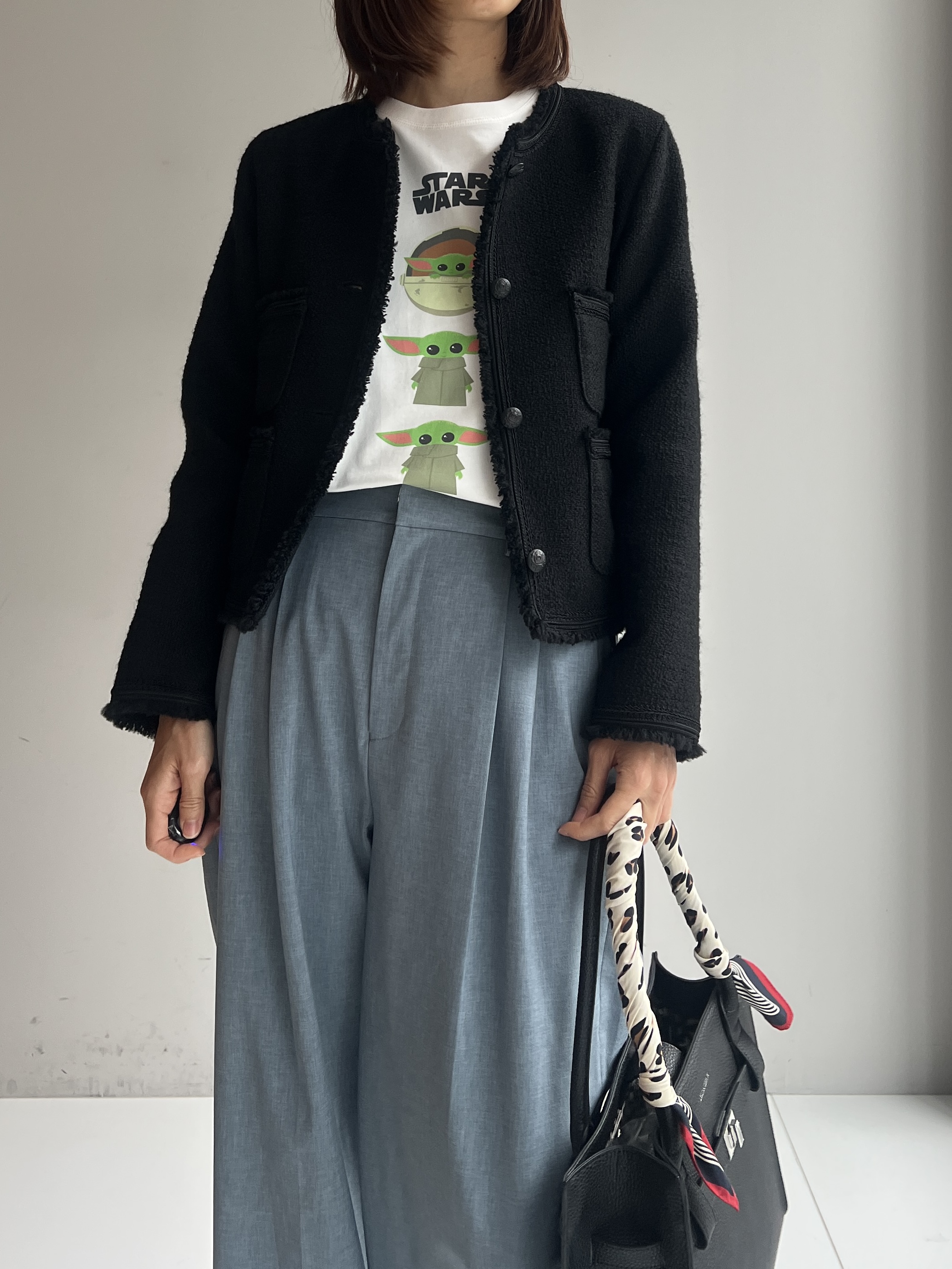 misaさんの「DRESSTERIOR｜レオパードシルクスカーフ」を使ったコーディネート