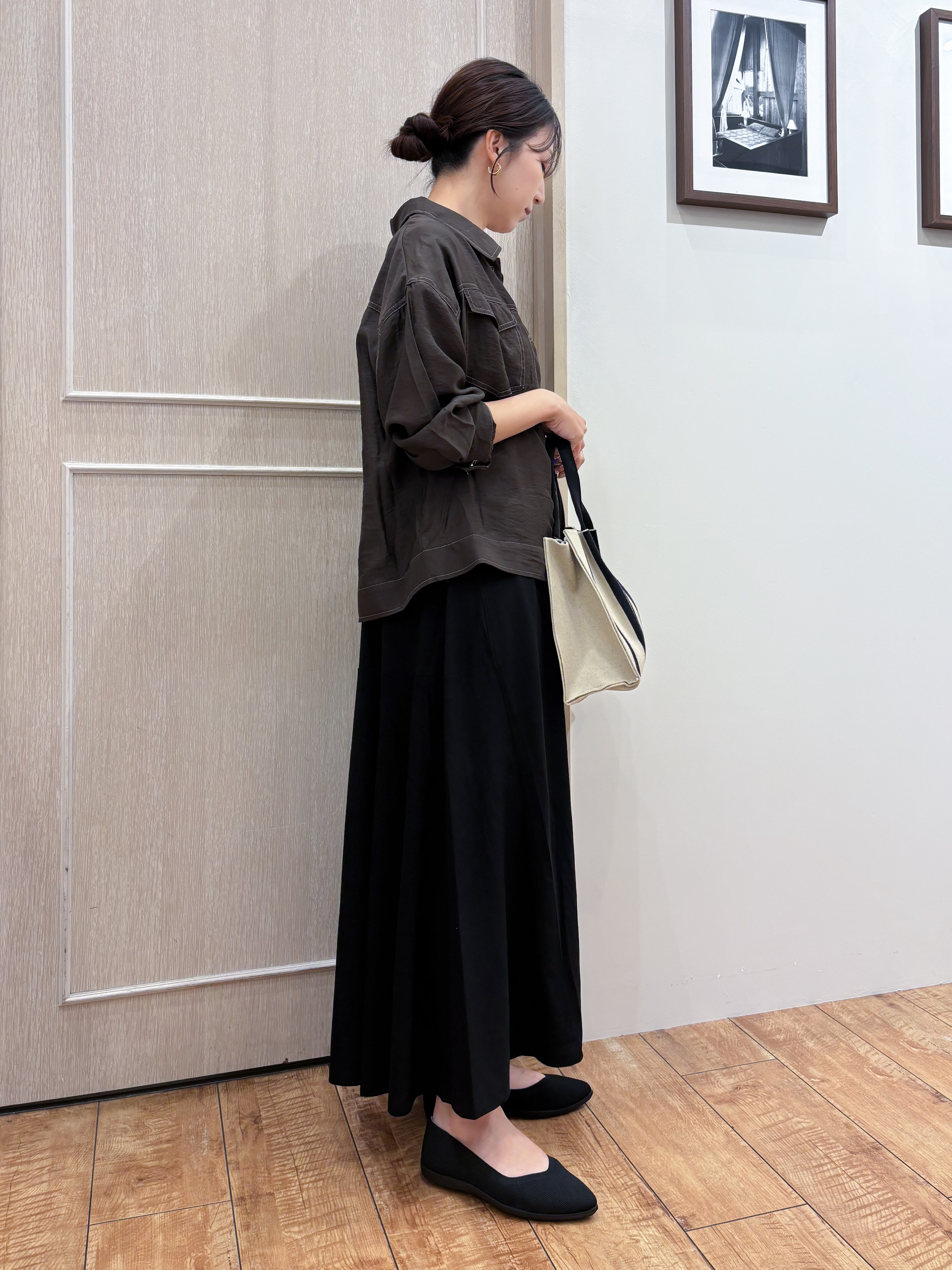 なみさんの「SHOO･LA･RUE｜【S-LL/洗濯機可】Gジャン風 軽く羽織れるシアージャケット」を使ったコーディネート