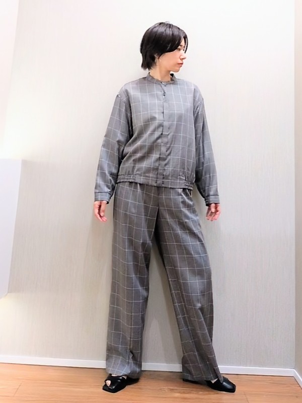 ミズタさんの「UNTITLED｜【セットアップ可】メランジツイルシャツ」を使ったコーディネート