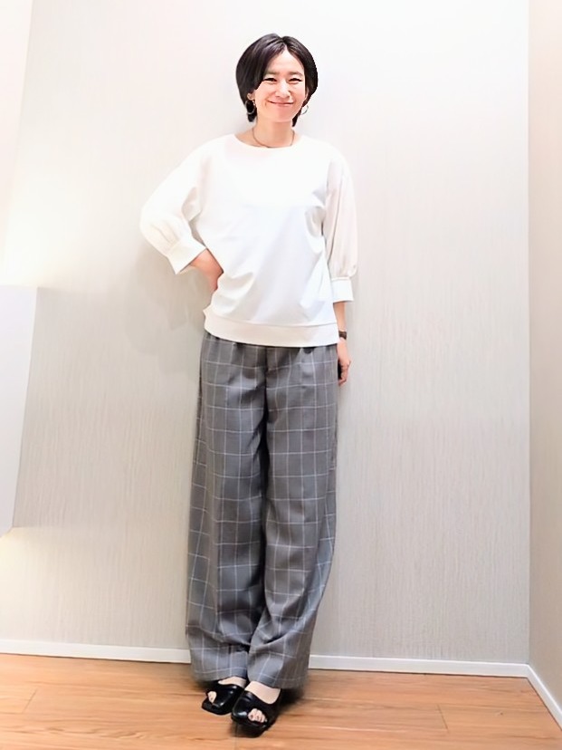 ミズタさんの「UNTITLED｜【セットアップ可】メランジツイルシャツ」を使ったコーディネート