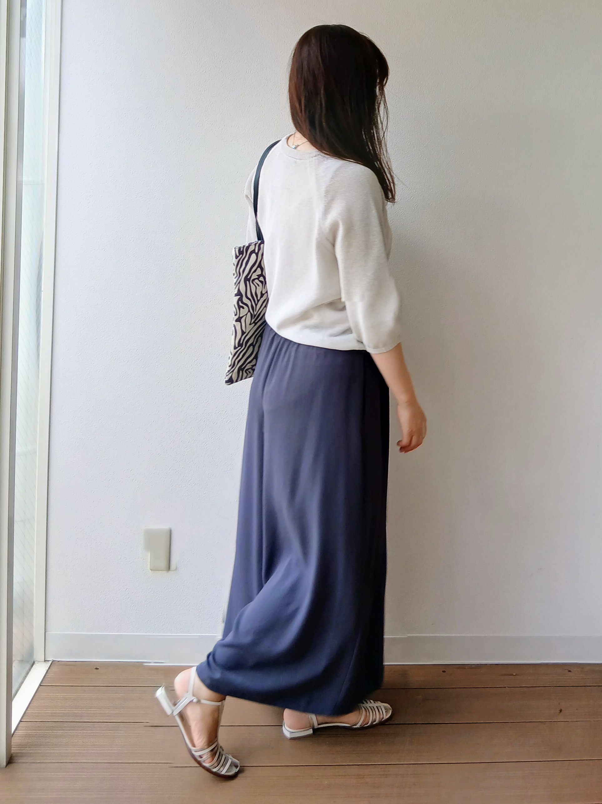 なみきさんの「UNTITLED｜【洗える/ゆったり】クルーネックドライニット」を使ったコーディネート