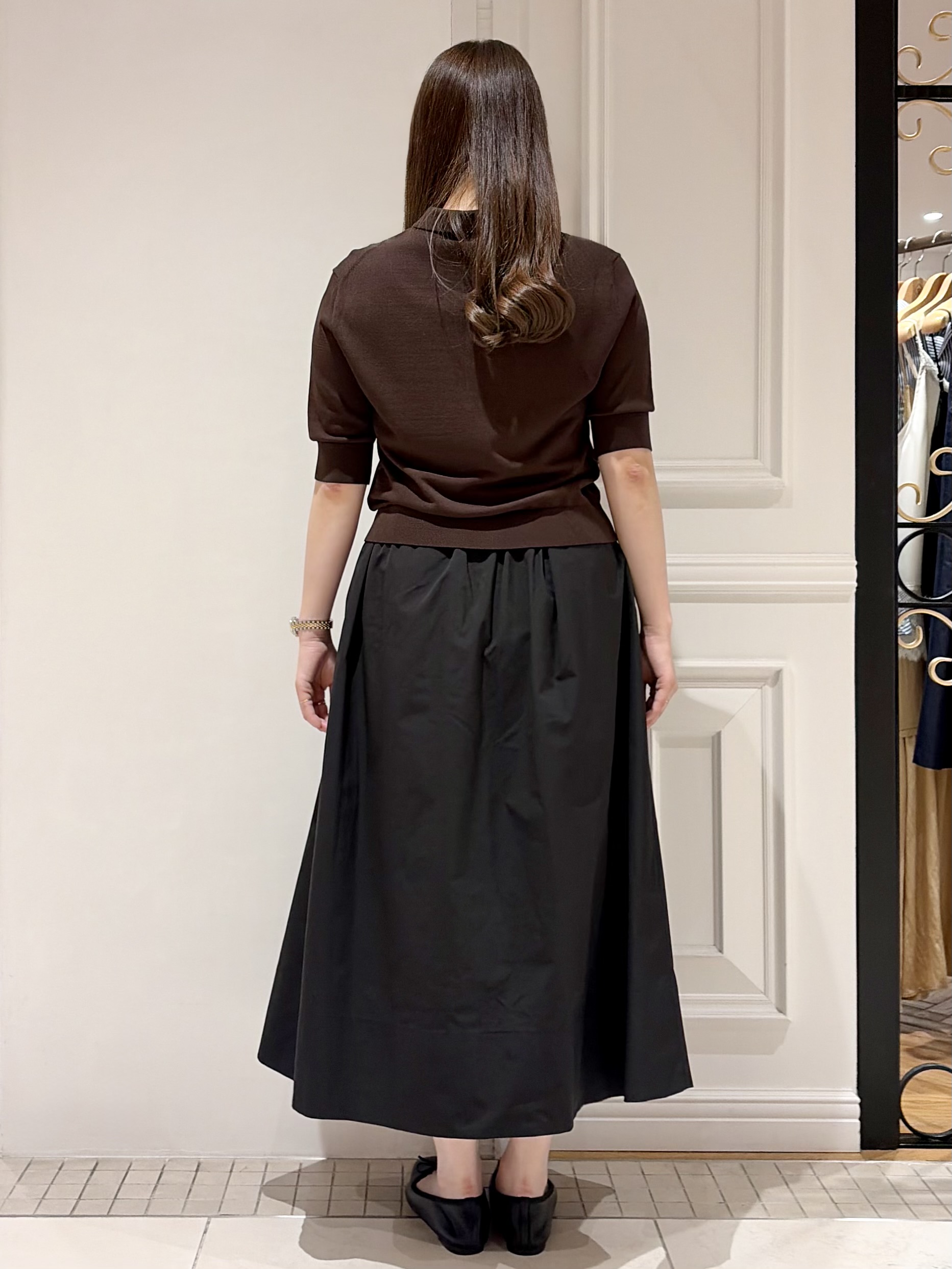 minowaさんの「DRESSTERIOR｜【接触冷感／UVカット】ハーフスリーブ シアーカーディガン」を使ったコーディネート