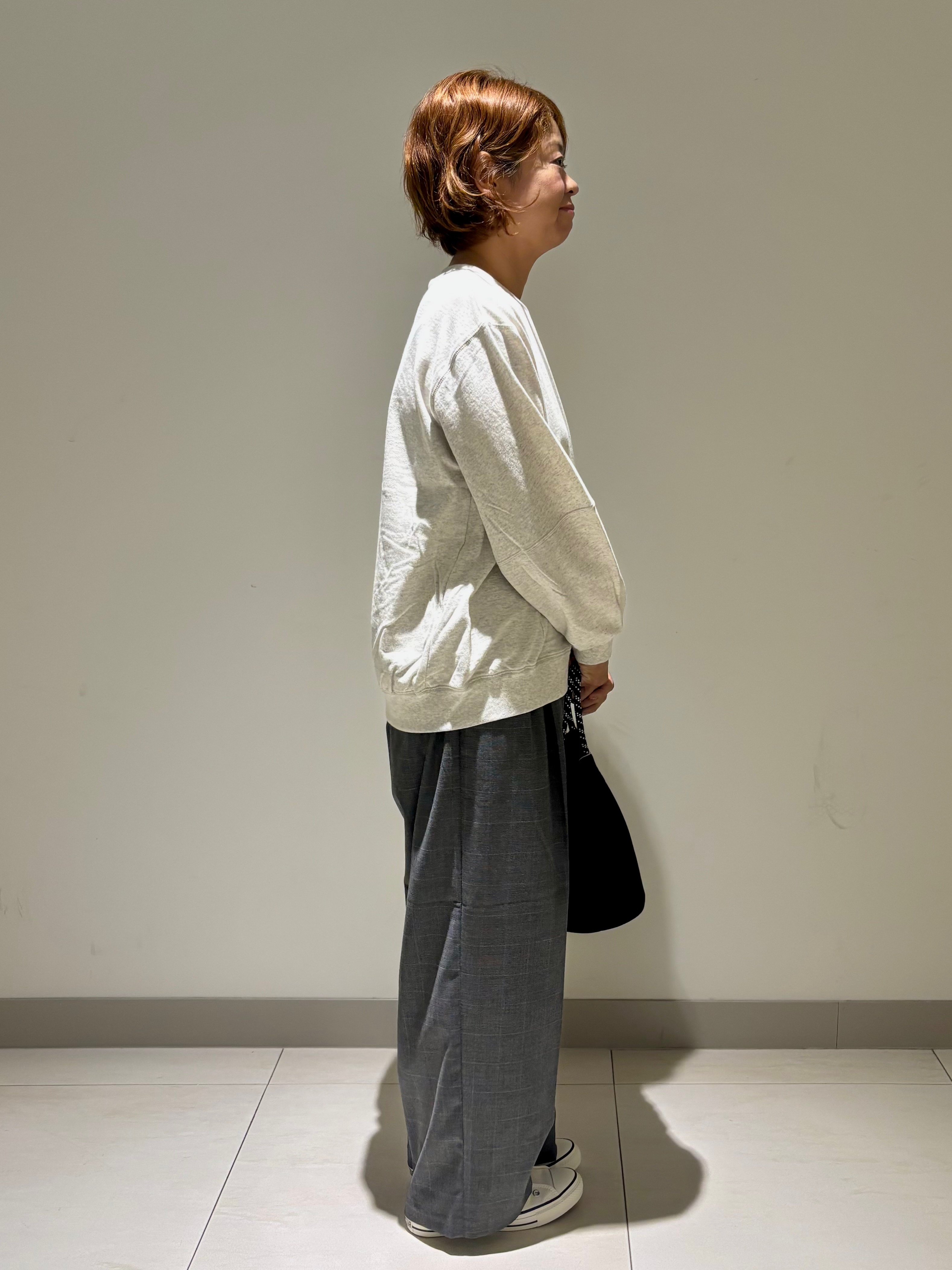 Haruさんの「Dessin｜【洗える/6色展開】フォルムスリーブミニ裏毛 プルオーバー」を使ったコーディネート