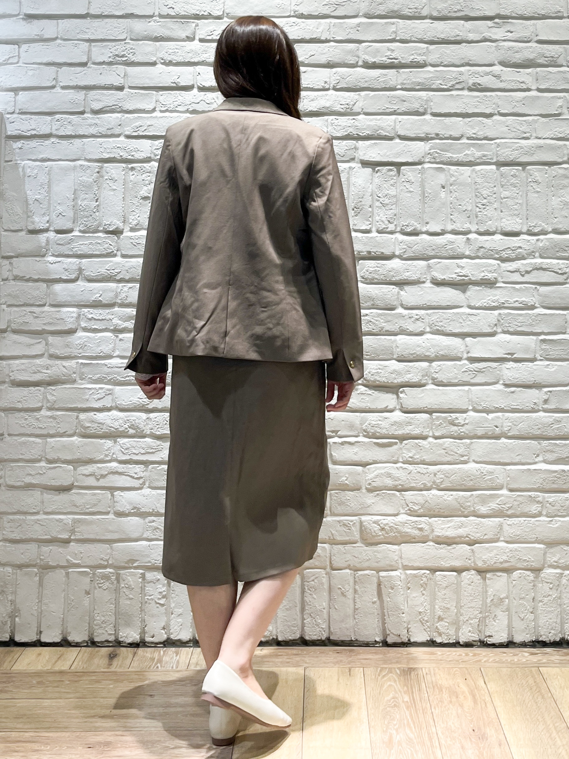 erinaさんの「index｜【セットアップ対応】ダブルブレストジャケット《洗濯機OK／イージーアイロン／防シワ》」を使ったコーディネート