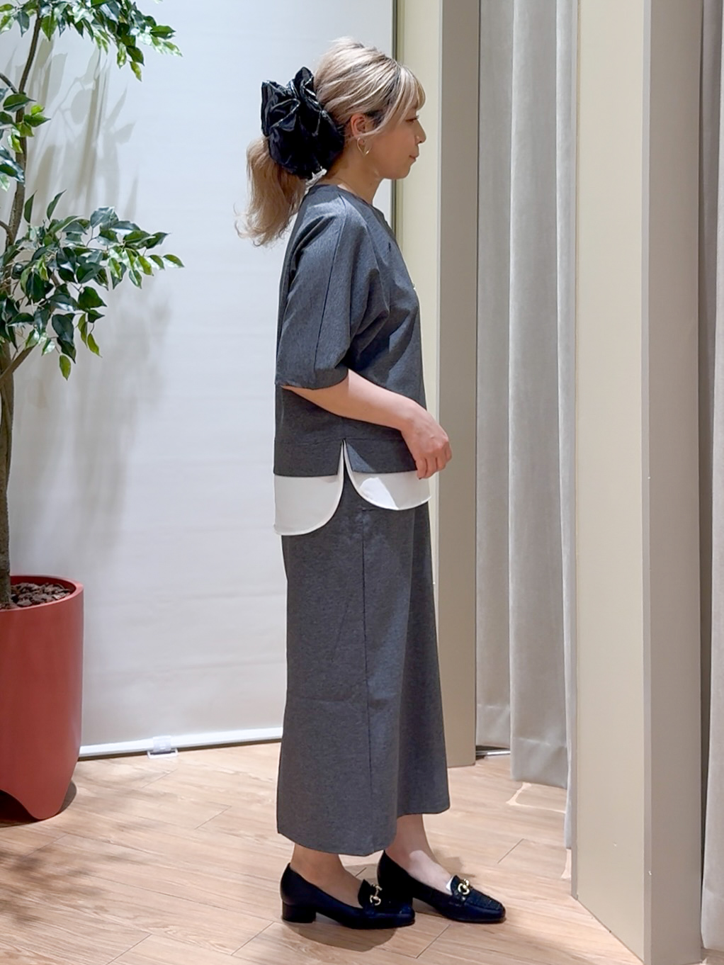 Harukaさんの「grove｜【着回し◎】レイヤード風セットアップ」を使ったコーディネート