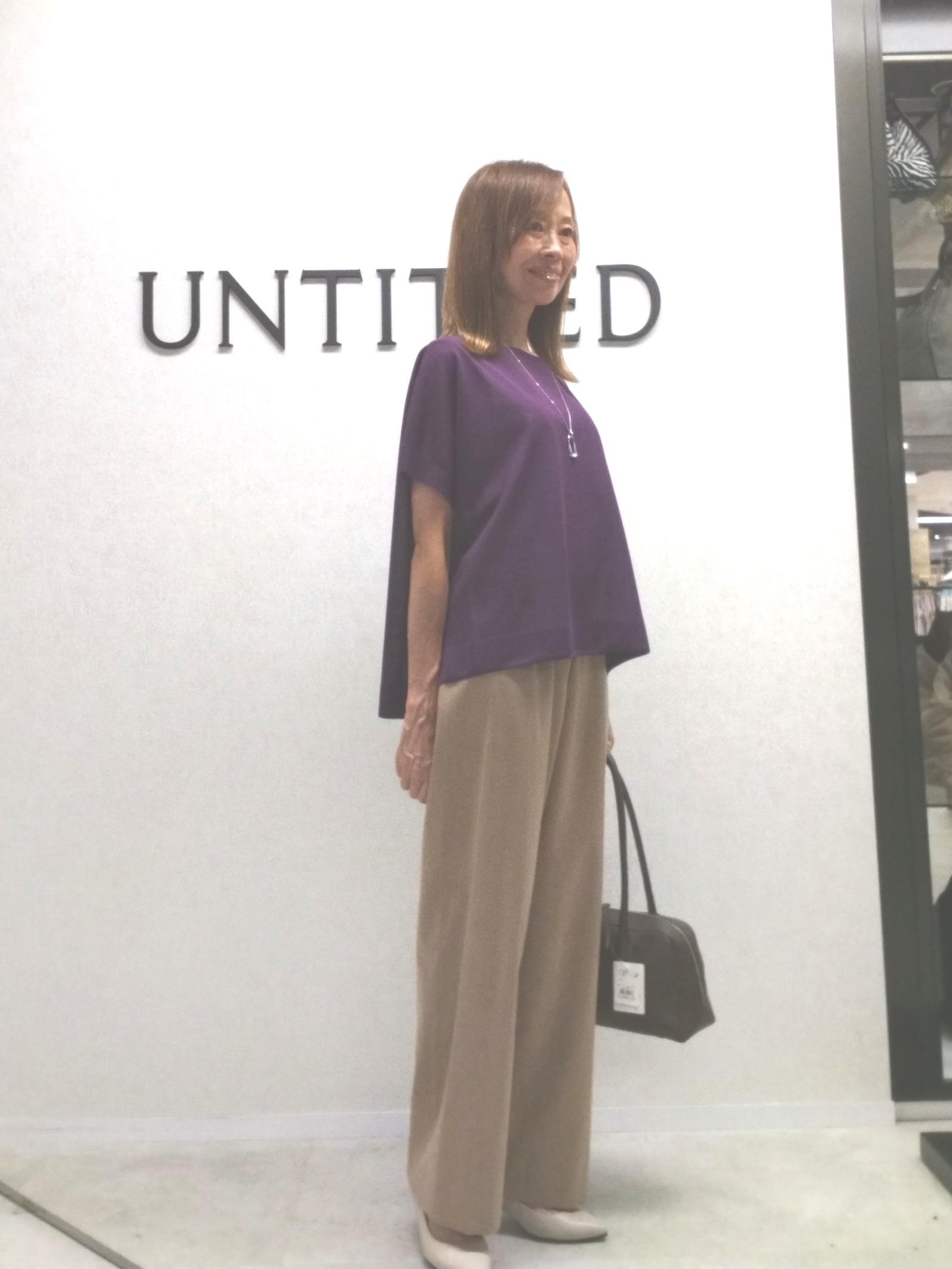 もりさんの「UNTITLED｜【アンサンブル可/秋羽織り/シアー】前後2WAYカーディガン」を使ったコーディネート