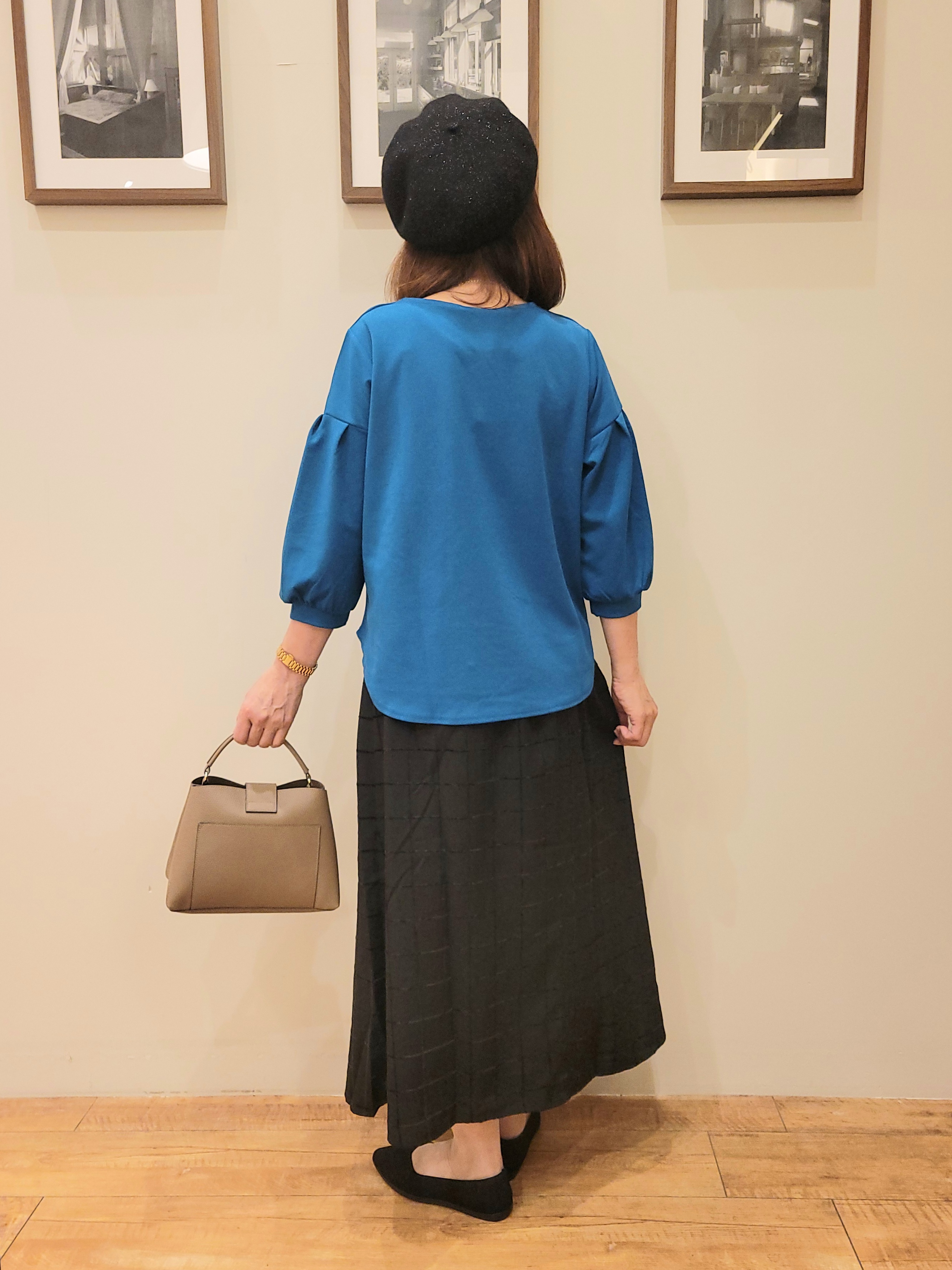 ユウさんの「SHOO･LA･RUE｜【着丈選べる/2点セット】ネックレス付き やわらか8分袖ブラウス」を使ったコーディネート