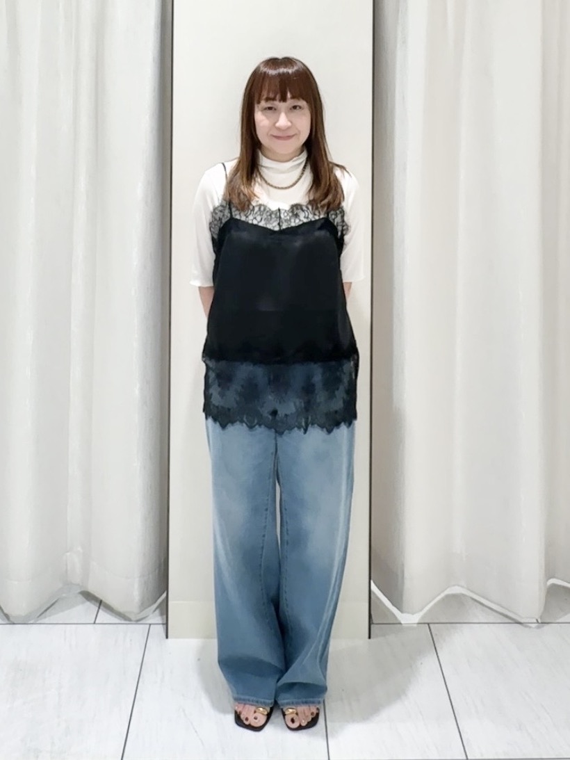 ʏᴜᴋɪᴋᴏさんの「UNTITLED｜【1枚でもセットでも】レースキャミ付きプルオーバー」を使ったコーディネート