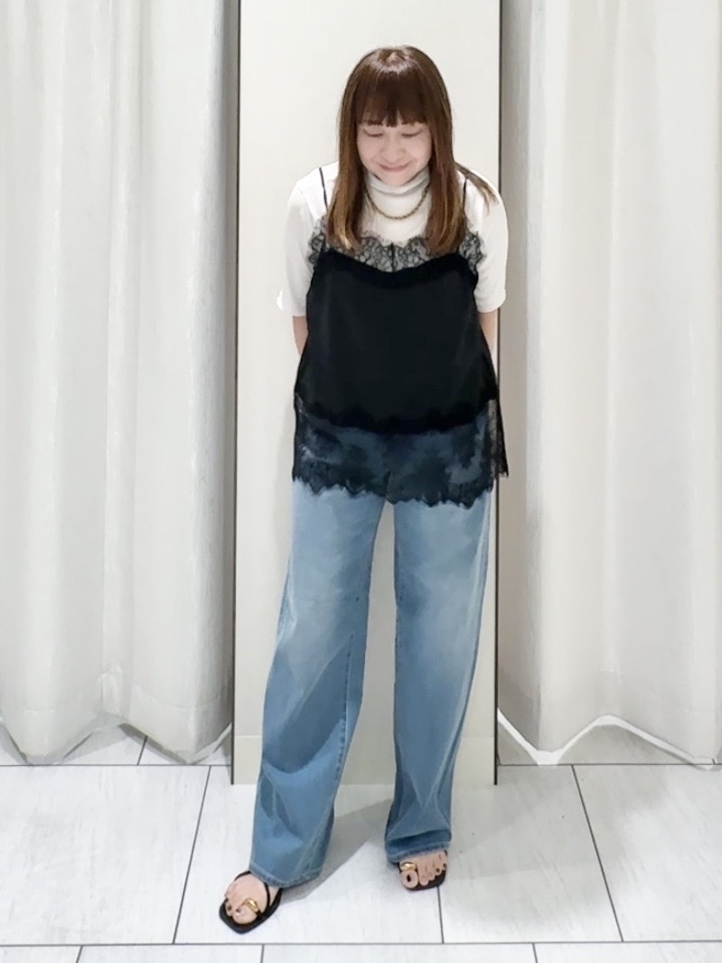 ʏᴜᴋɪᴋᴏさんの「UNTITLED｜【1枚でもセットでも】レースキャミ付きプルオーバー」を使ったコーディネート