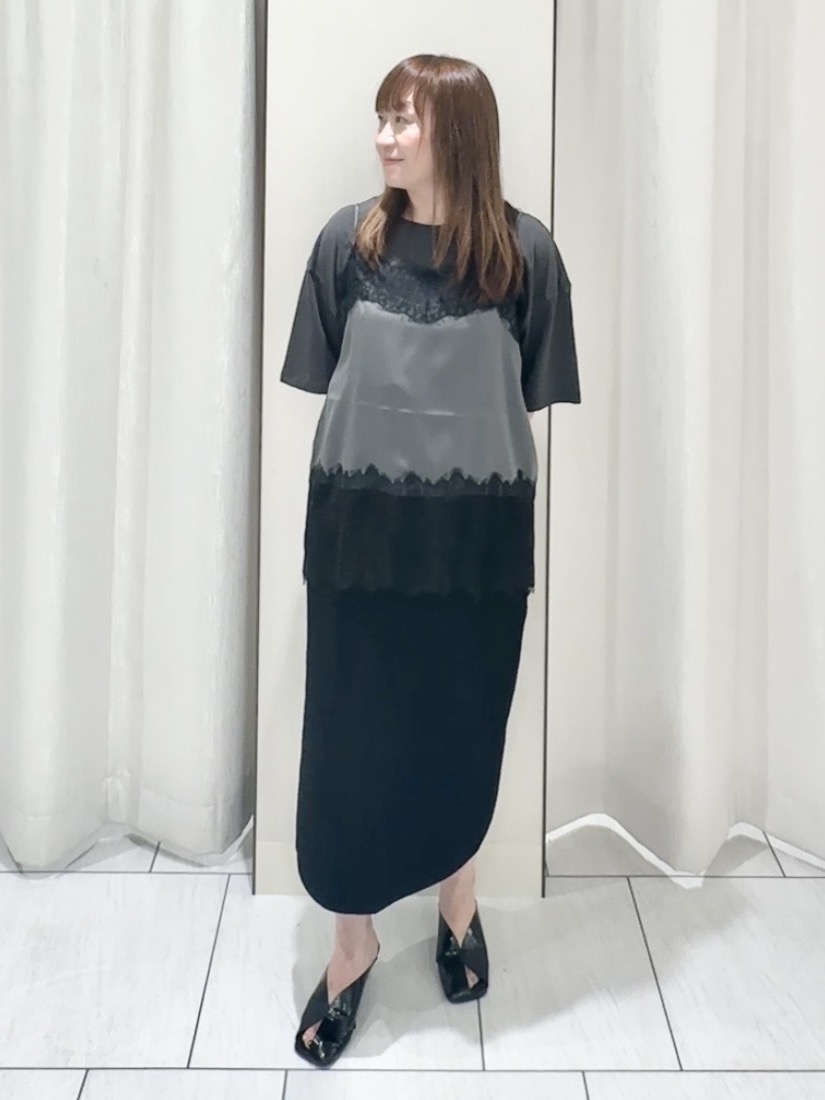 ʏᴜᴋɪᴋᴏさんの「UNTITLED｜【1枚でもセットでも】レースキャミ付きプルオーバー」を使ったコーディネート