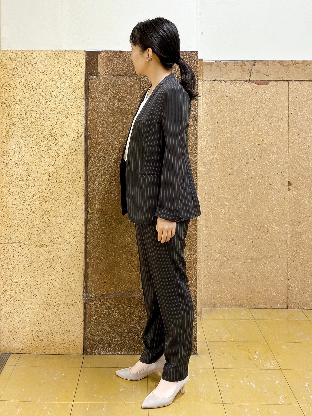 hattoriさんの「INDIVI｜【接触冷感/UVケア/着る日傘】カラーレスジャケット」を使ったコーディネート