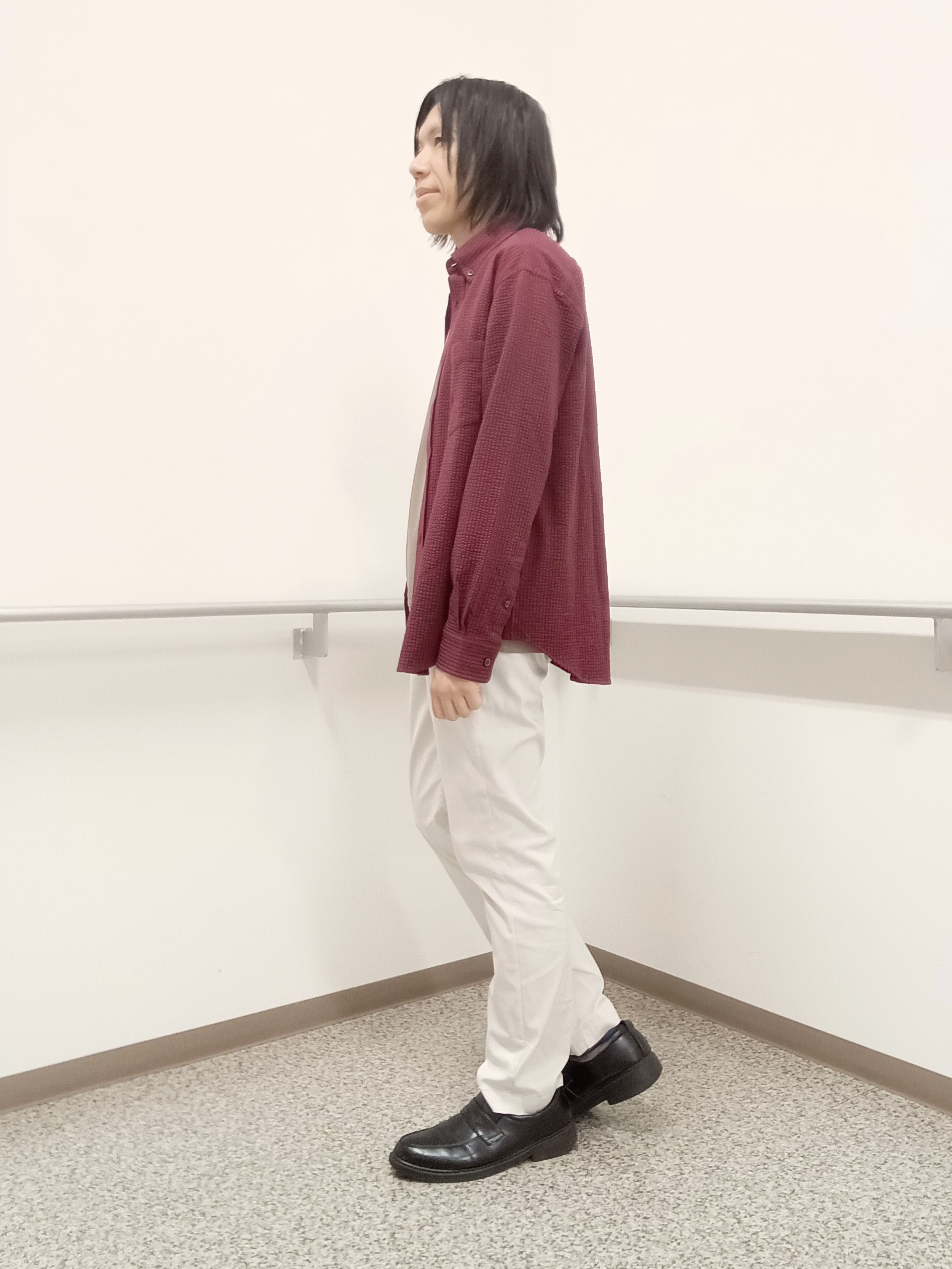moritaさんの「TAKEO KIKUCHI｜【抗菌防臭/シーズンレス】シアサッカー ジャージシャツ」を使ったコーディネート