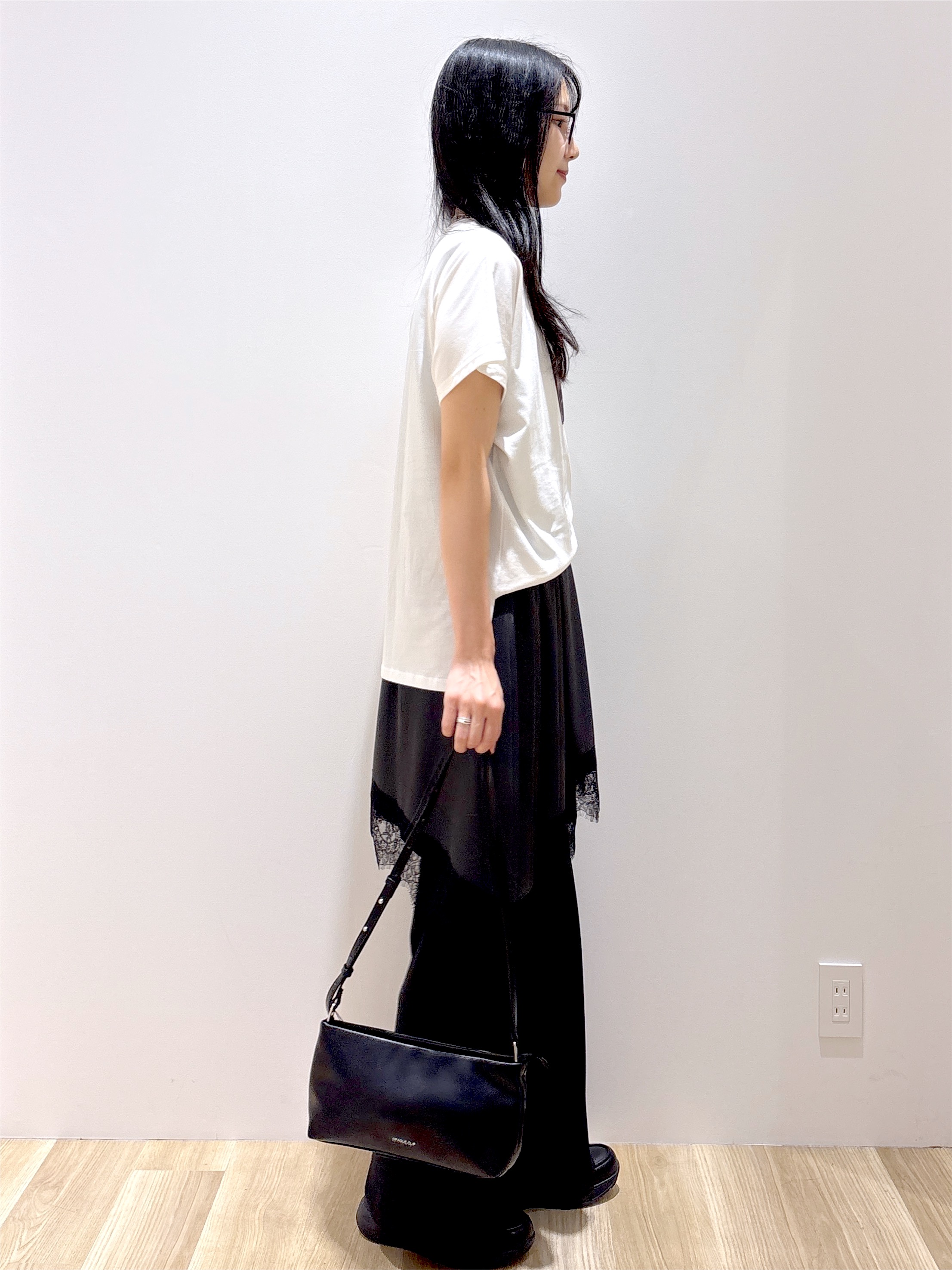 sachikoさんの「OPAQUE.CLIP｜フォトプリントTシャツ【洗濯機OK】」を使ったコーディネート