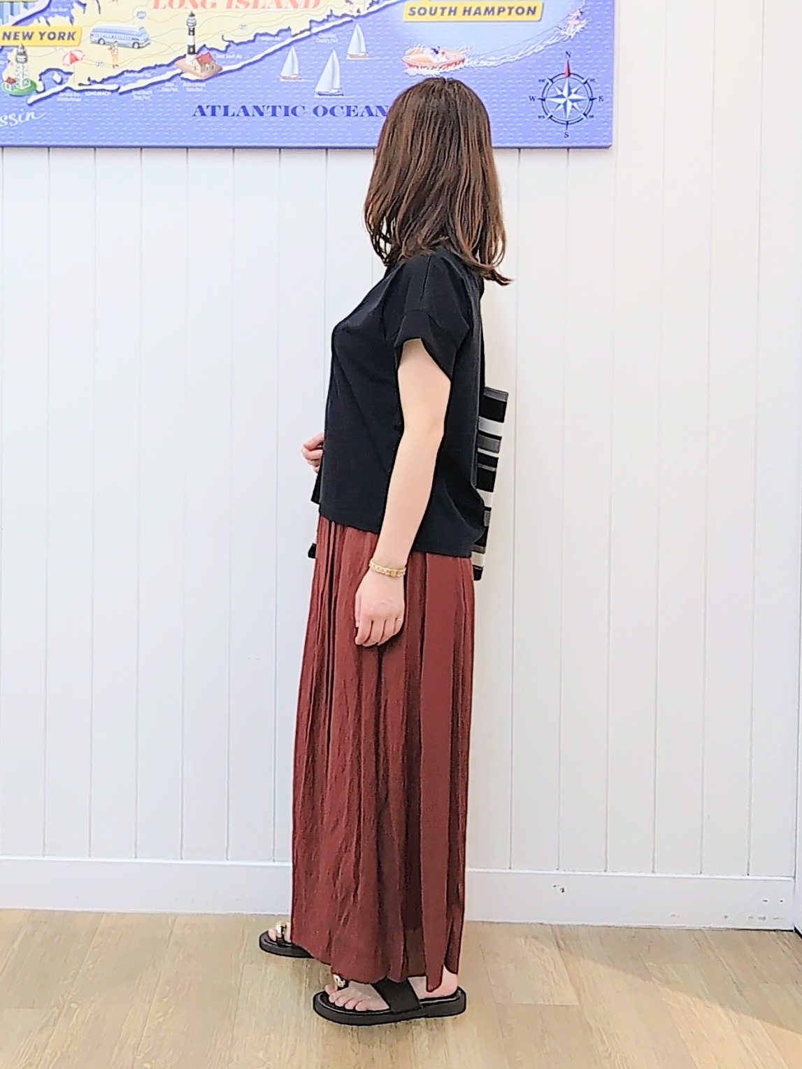 itoさんの「Dessin｜【UVカット/接触冷感】美光沢カットソー」を使ったコーディネート