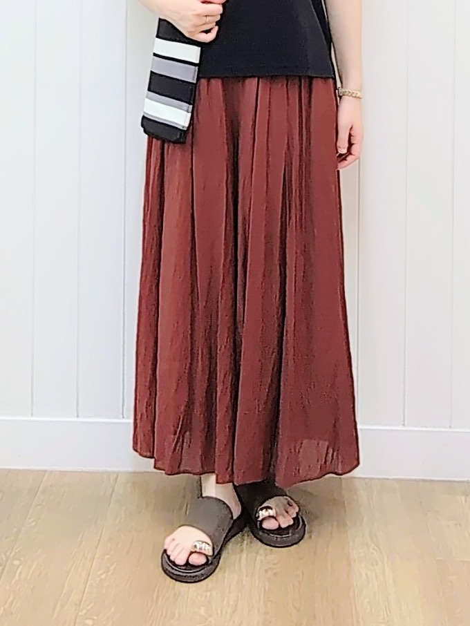 itoさんの「Dessin｜【UVカット/接触冷感】美光沢カットソー」を使ったコーディネート