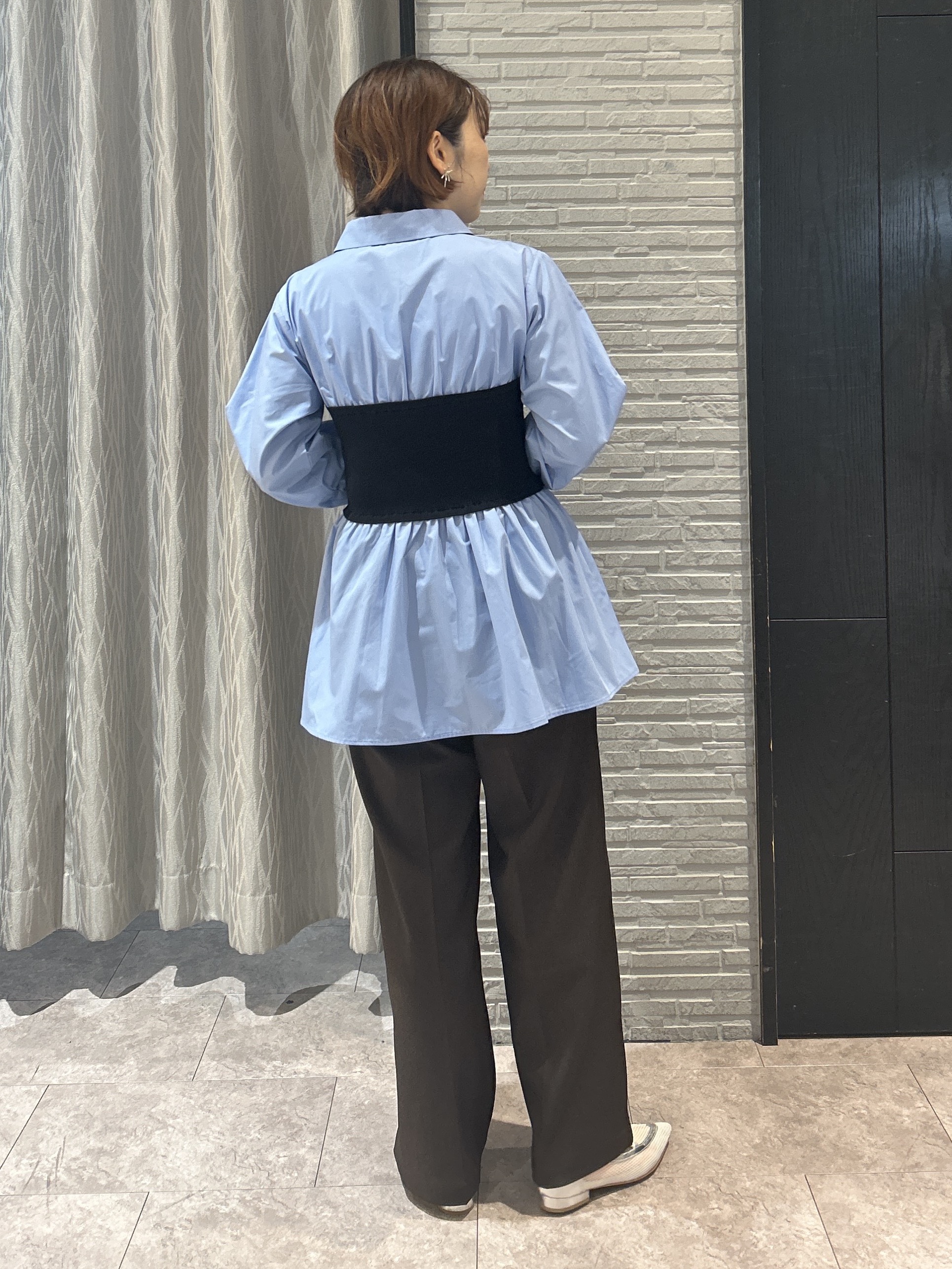 ga_riさんの「THE SHOP TK｜【静電気防止】セミワイドパンツ」を使ったコーディネート