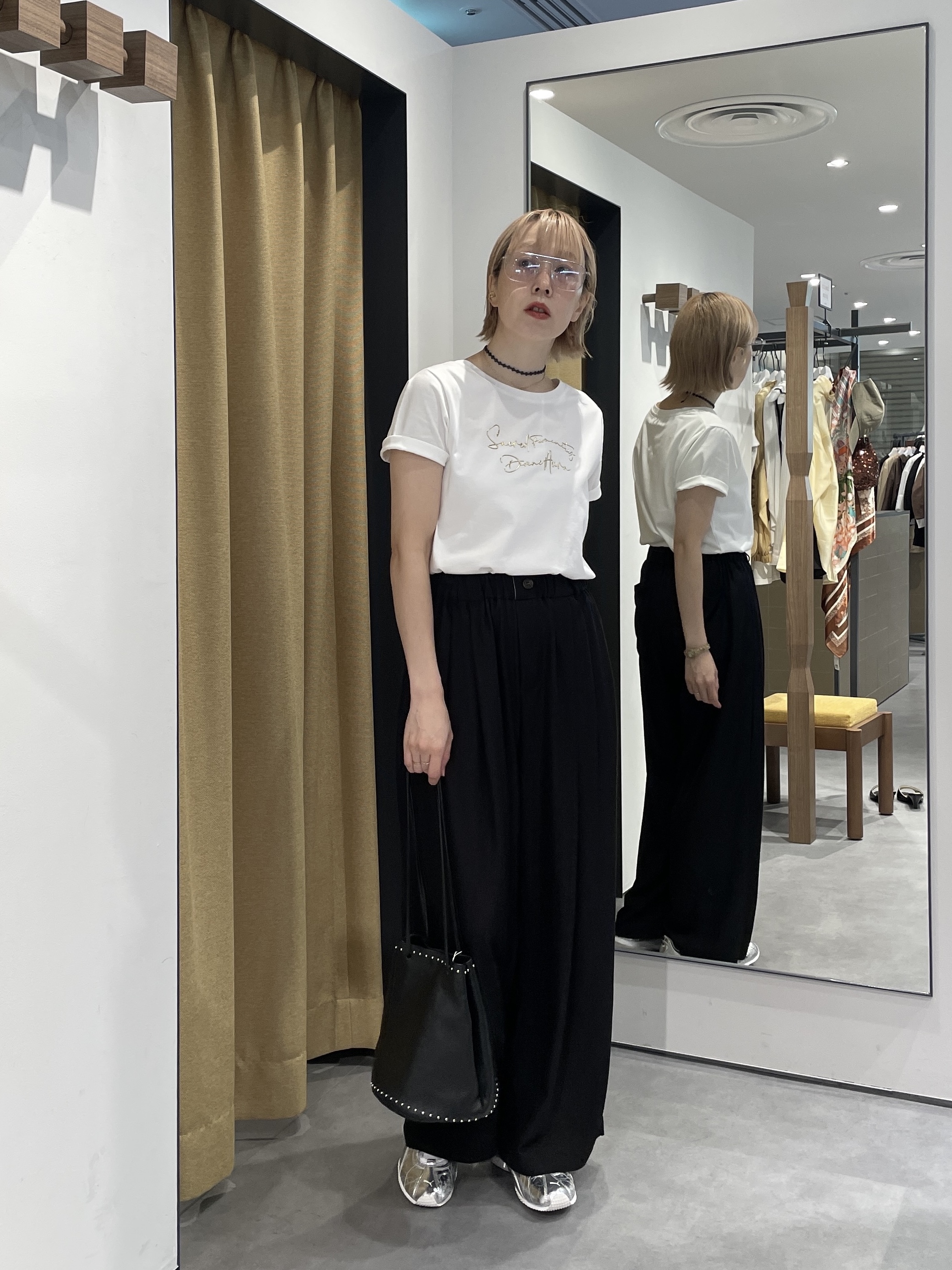 mikuさんの「INDIVI｜イージータックスラックス【再入荷／ウォッシャブル】」を使ったコーディネート