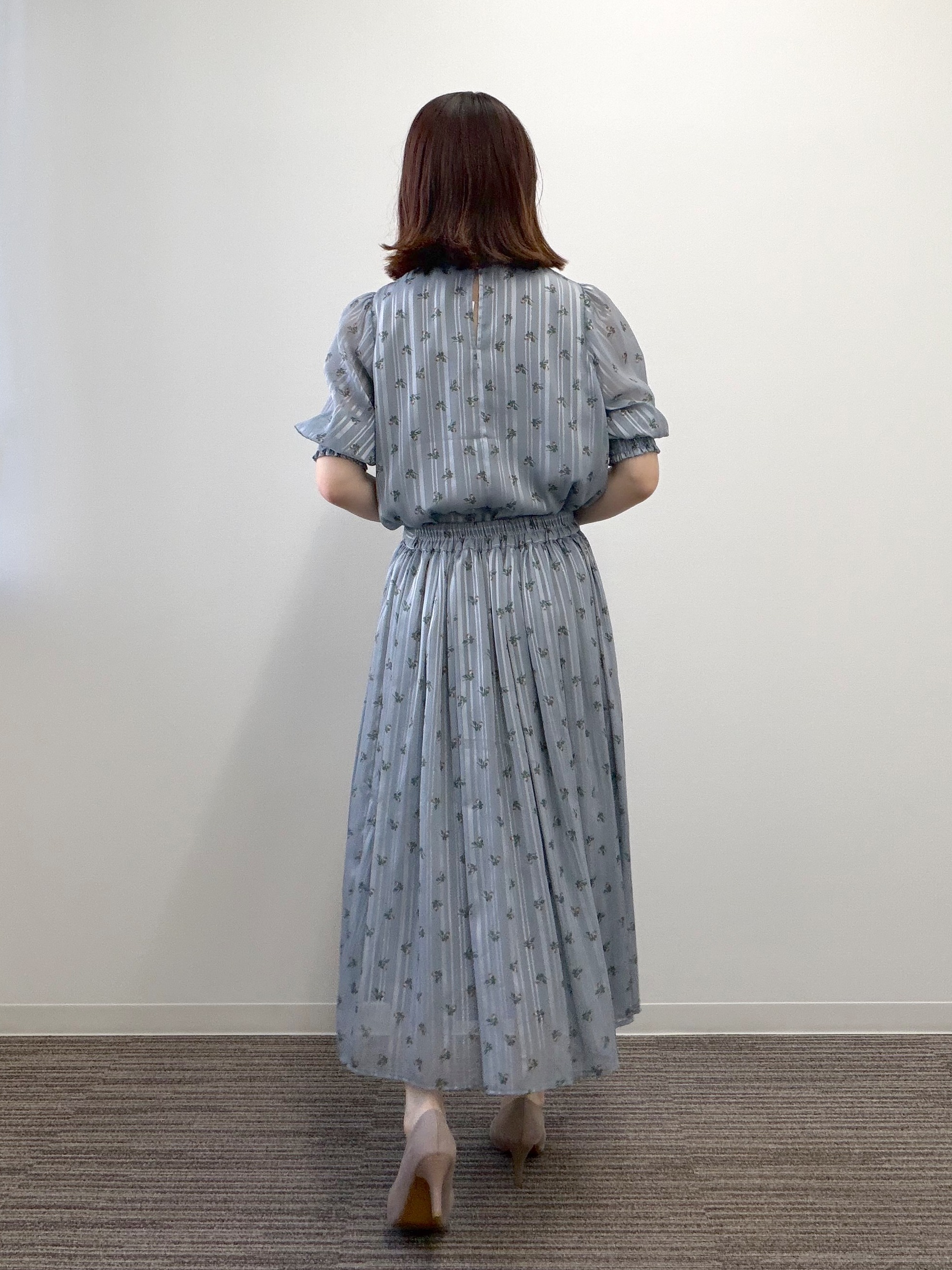 saoriさんの「<Philly chocolateコラボ>花柄ブラウス」を使ったコーディネート