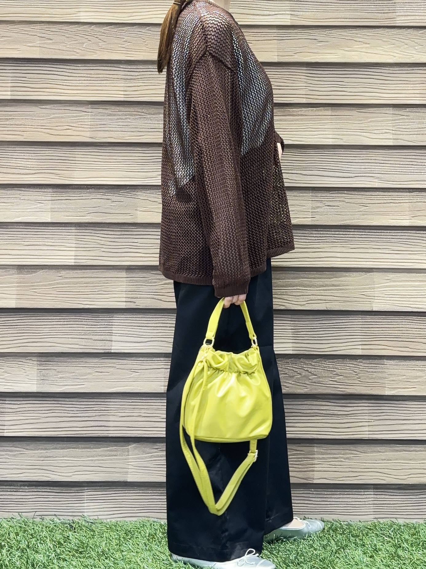 himiさんの「SHOO･LA･RUE｜【2点セット/洗濯機可/S-LL】ヘンリーネックメッシュニット+タンクトップセット」を使ったコーディネート