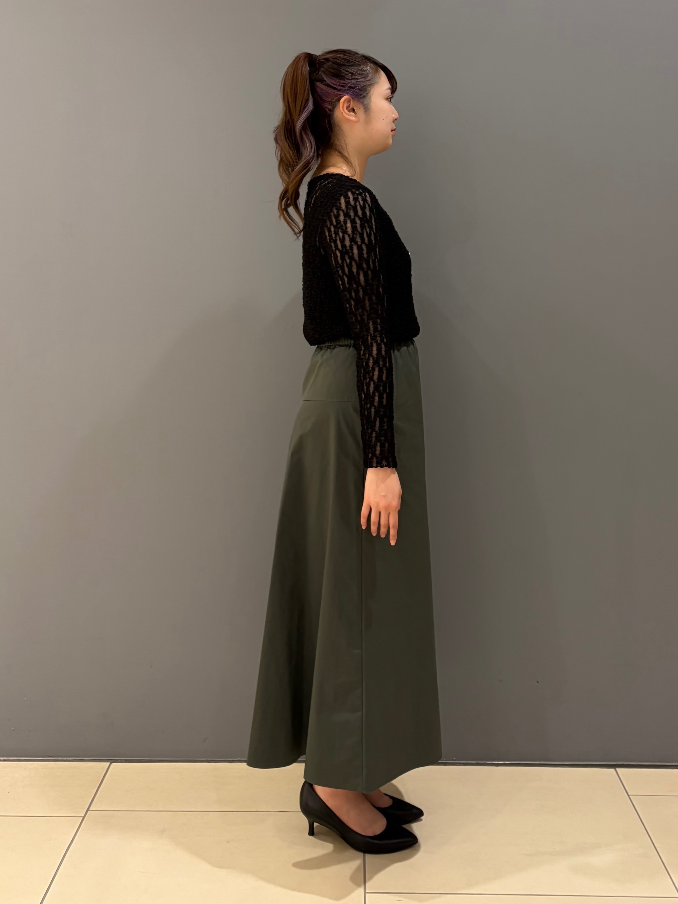 miさんの「UNTITLED｜【羽織りのインナーに】レースプルオーバー」を使ったコーディネート