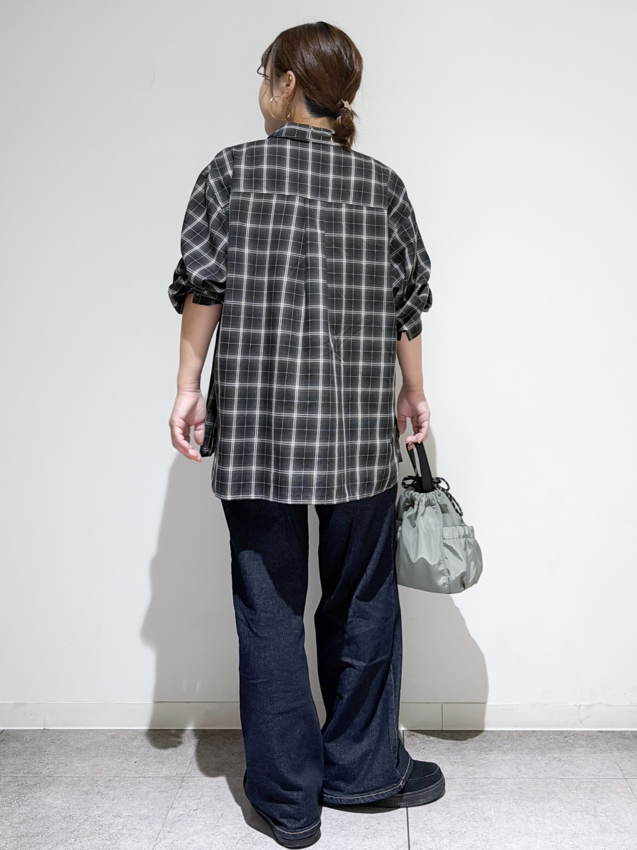 すずママさんの「OPAQUE.CLIP｜チェック柄シャツ【洗濯機OK】」を使ったコーディネート