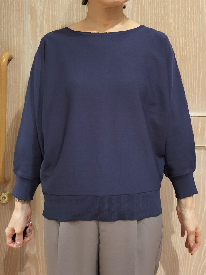 YUKIさんの「SHOO･LA･RUE｜【洗濯機可】軽やかでさらっとしたタッチ すっきり見えドルマンニット」を使ったコーディネート