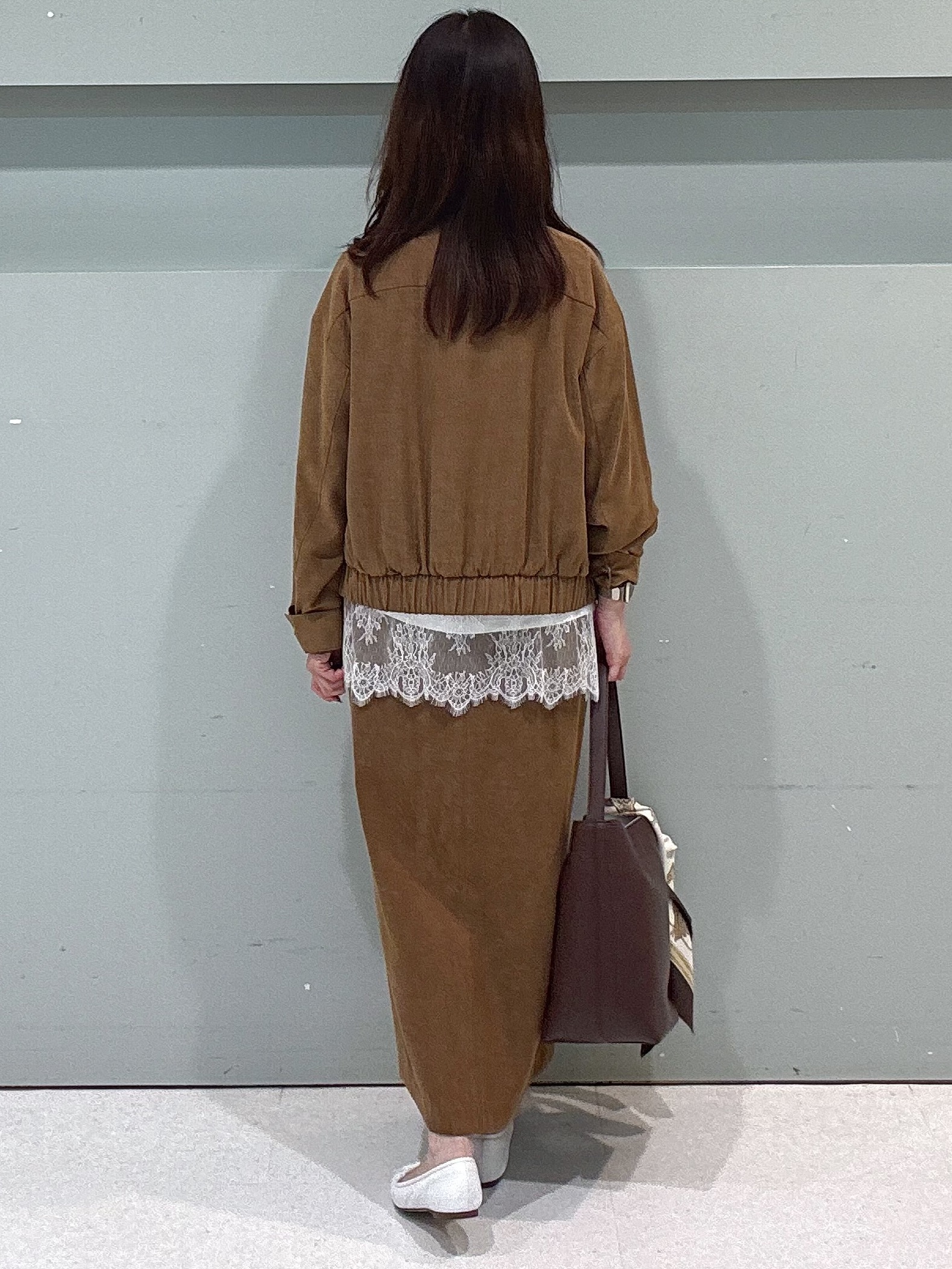 makiさんの「UNTITLED｜【セットアップ可】スエードライクブルゾン」を使ったコーディネート