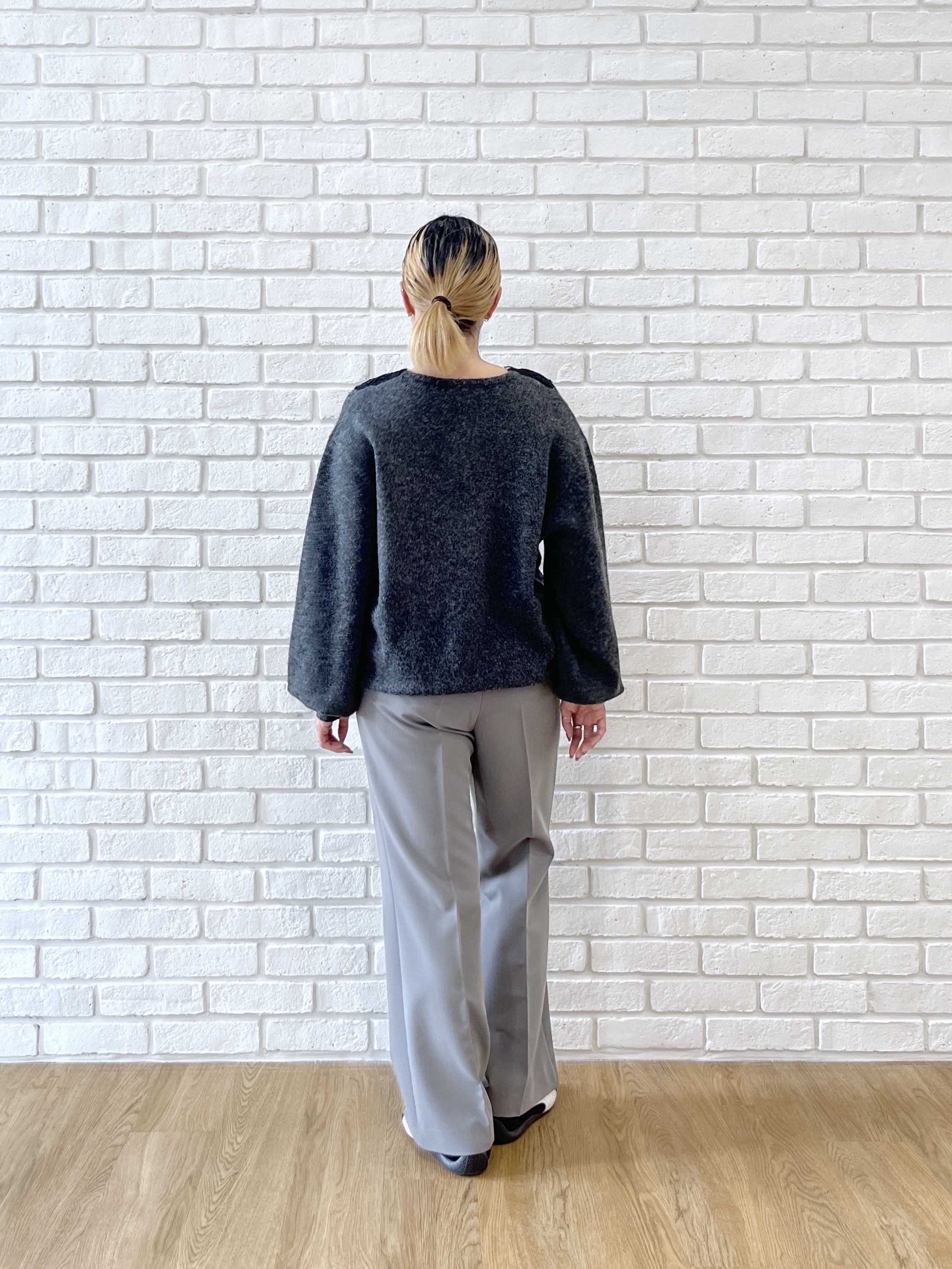 Harukaさんの「INDIVI｜Comfy Set Up｜イージーストレートワイドパンツ【セットアップ対応／通勤／カセット服】」を使ったコーディネート