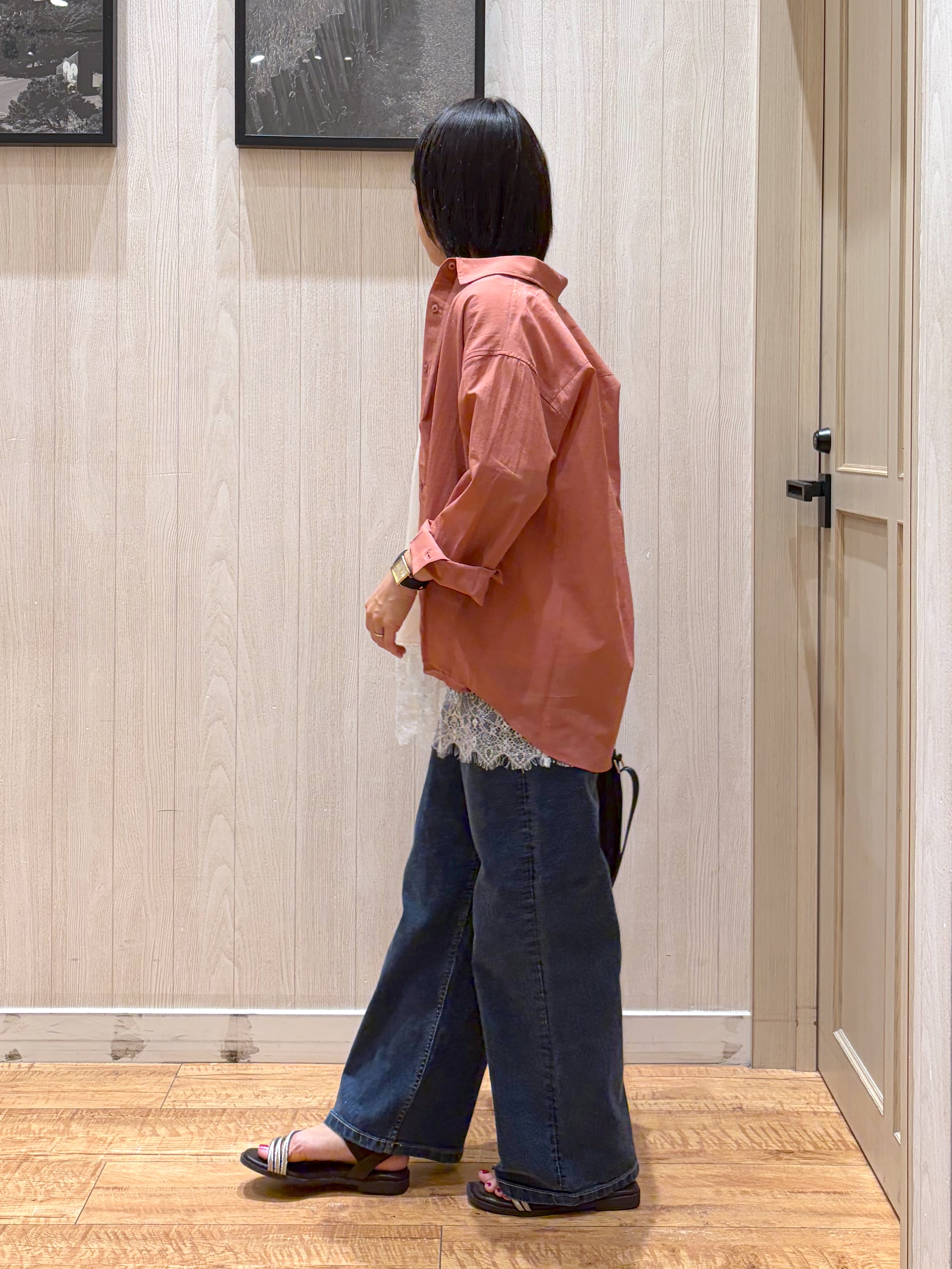 shirayuuuさんの「SHOO･LA･RUE｜【通気性〇/S-LL/洗濯機可】大人のきちんとベーシックシャツ」を使ったコーディネート
