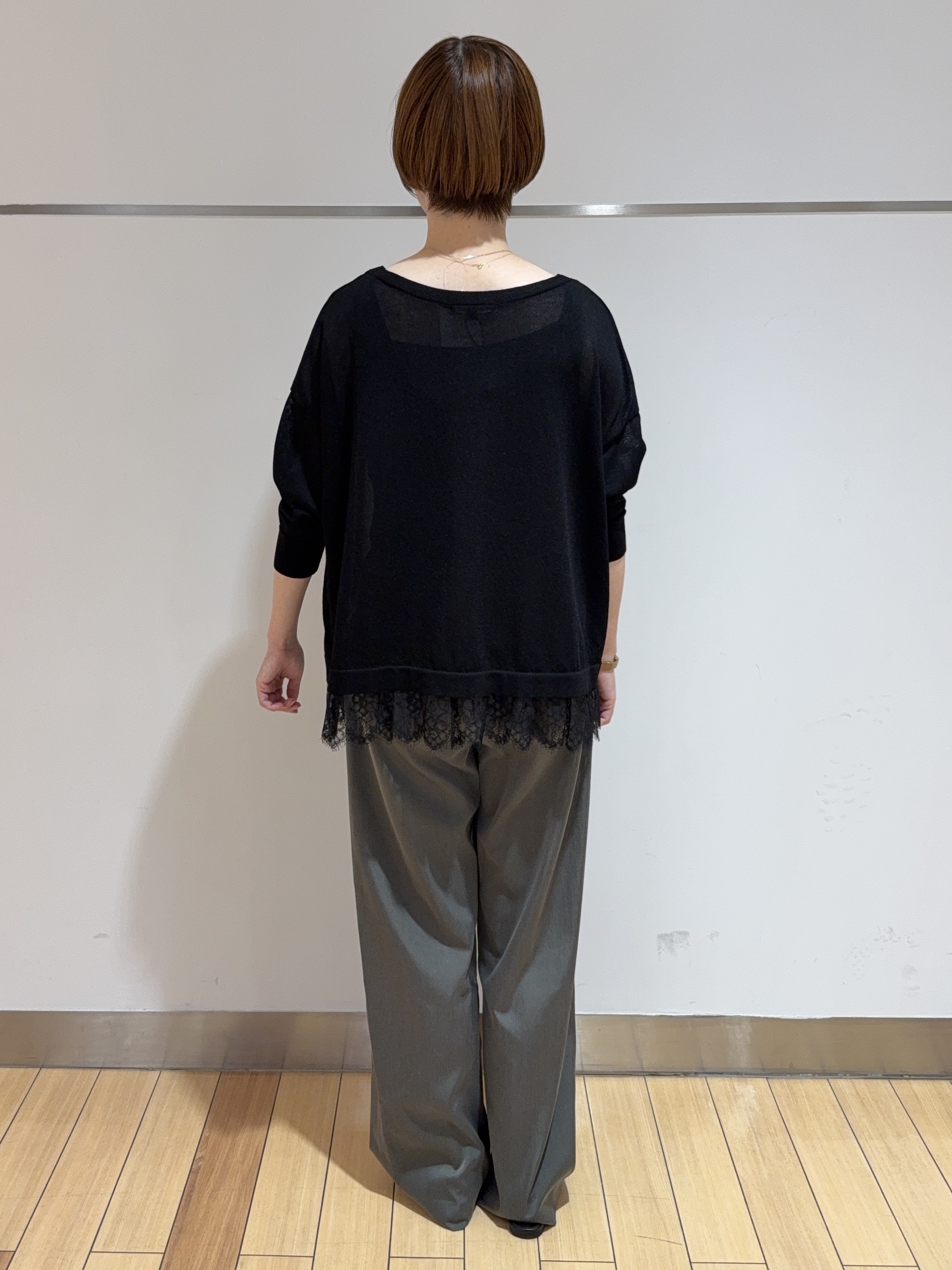 あやさんの「UNTITLED｜レースドッキングニットプルオーバー」を使ったコーディネート