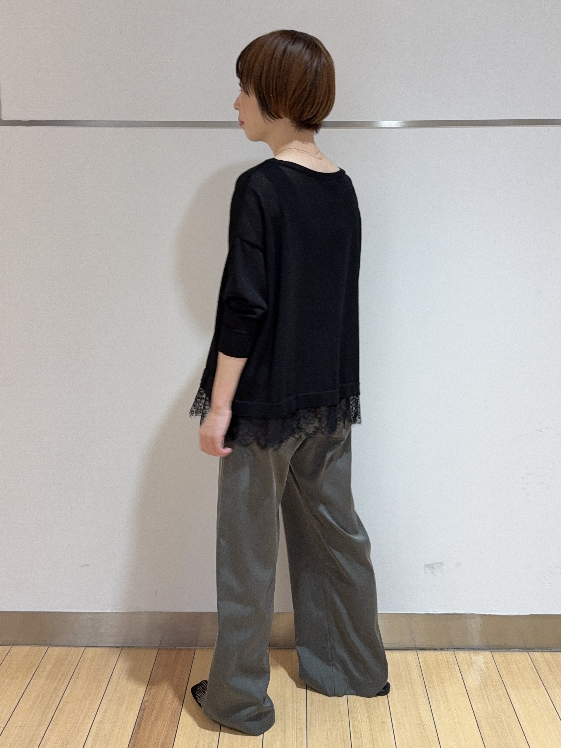 あやさんの「UNTITLED｜レースドッキングニットプルオーバー」を使ったコーディネート