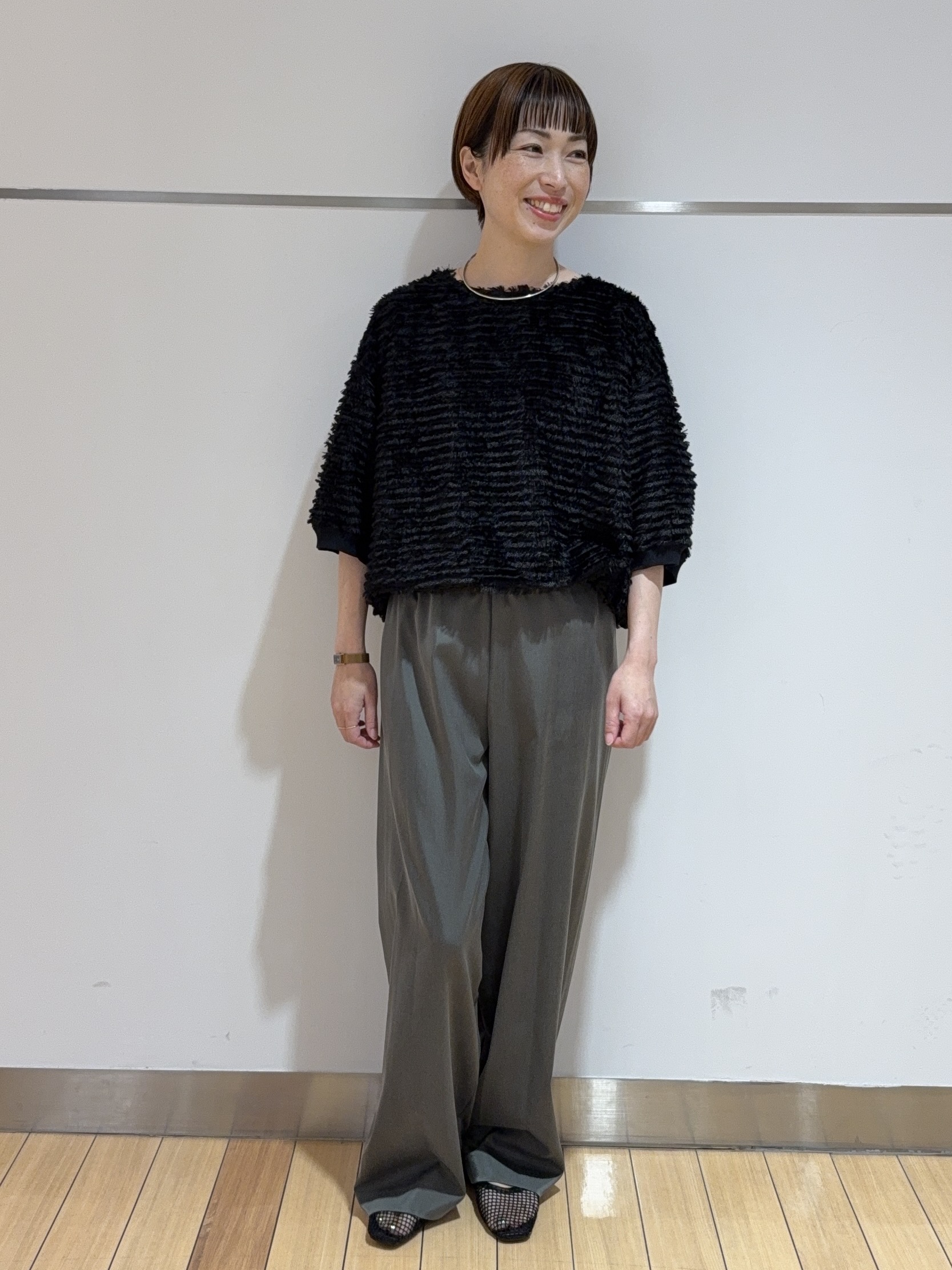 あやさんの「UNTITLED｜レースドッキングニットプルオーバー」を使ったコーディネート