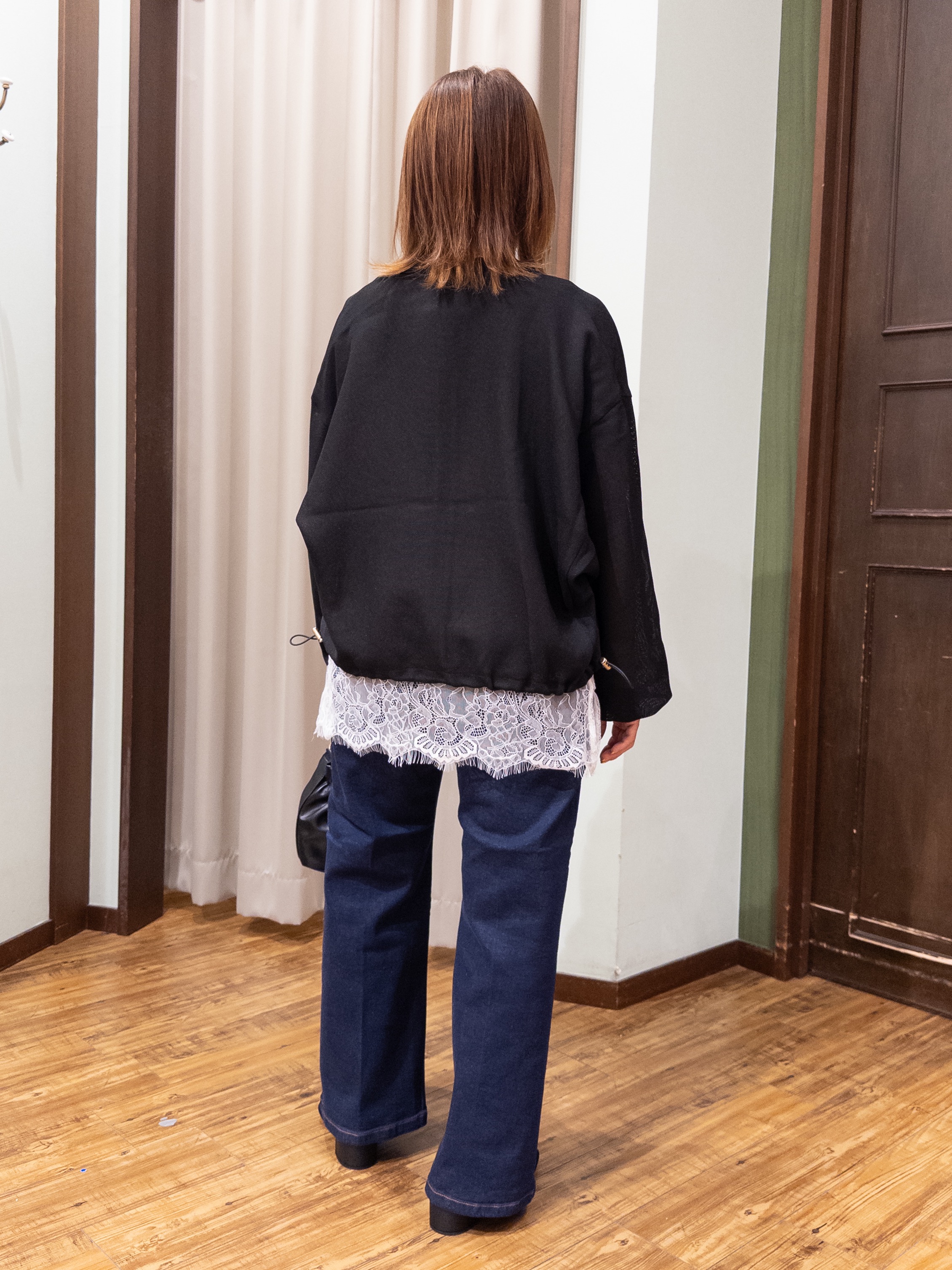 みかりん さんの「SHOO･LA･RUE｜【通気性〇/セットアップ可/洗濯機可】メッシュドルマン ジップブルゾン」を使ったコーディネート