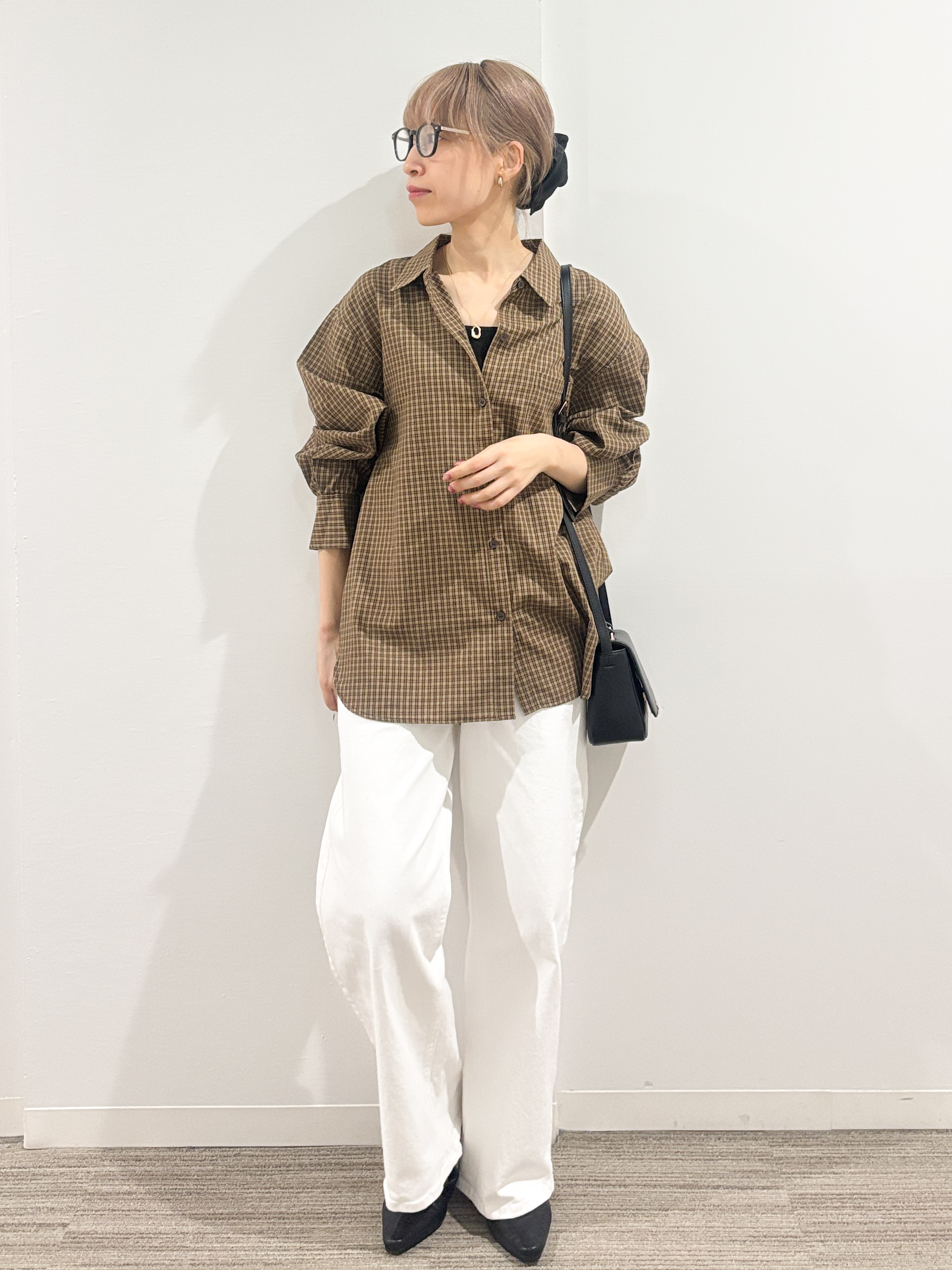 kumiさんの「OPAQUE.CLIP｜チェック柄シャツ【洗濯機OK】」を使ったコーディネート