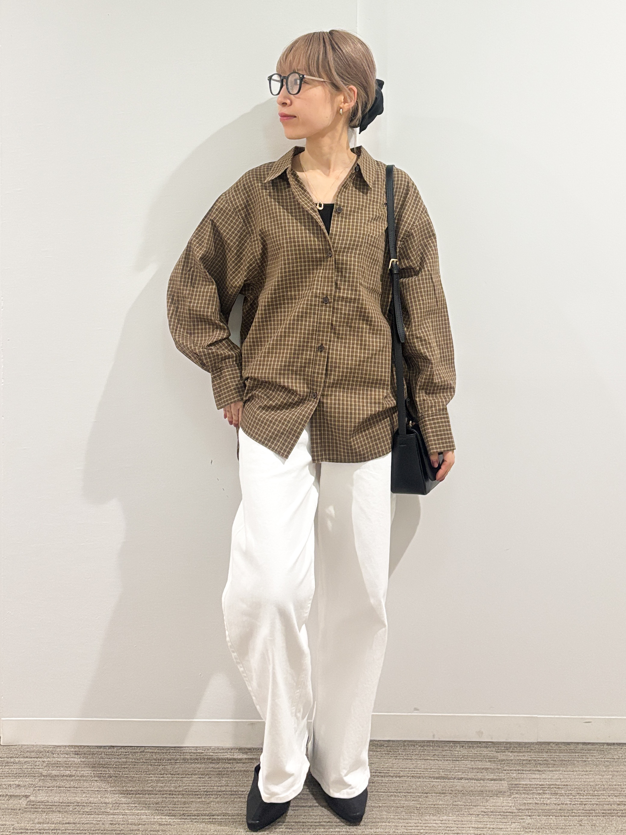 kumiさんの「OPAQUE.CLIP｜チェック柄シャツ【洗濯機OK】」を使ったコーディネート