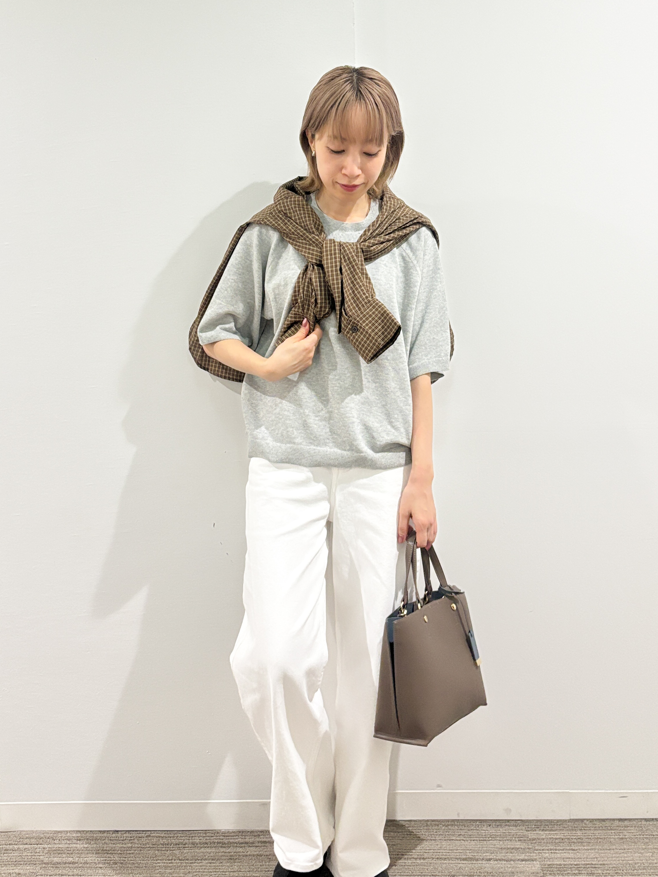 kumiさんの「OPAQUE.CLIP｜チェック柄シャツ【洗濯機OK】」を使ったコーディネート